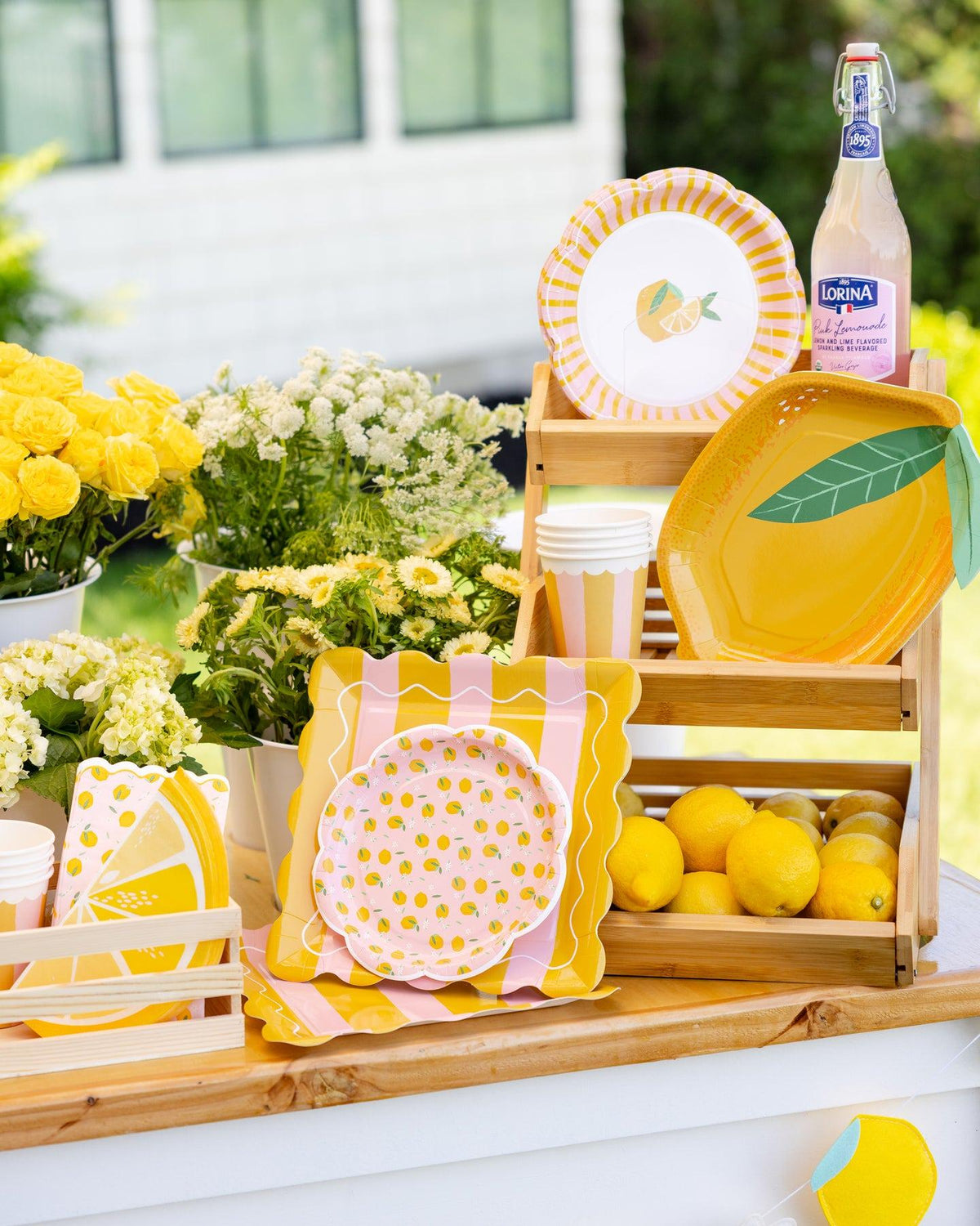 Lemon Shaped Plates 8ct - Stesha Party