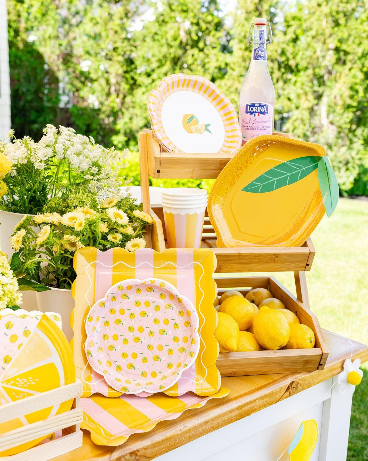 Lemon Shaped Plates 8ct - Stesha Party