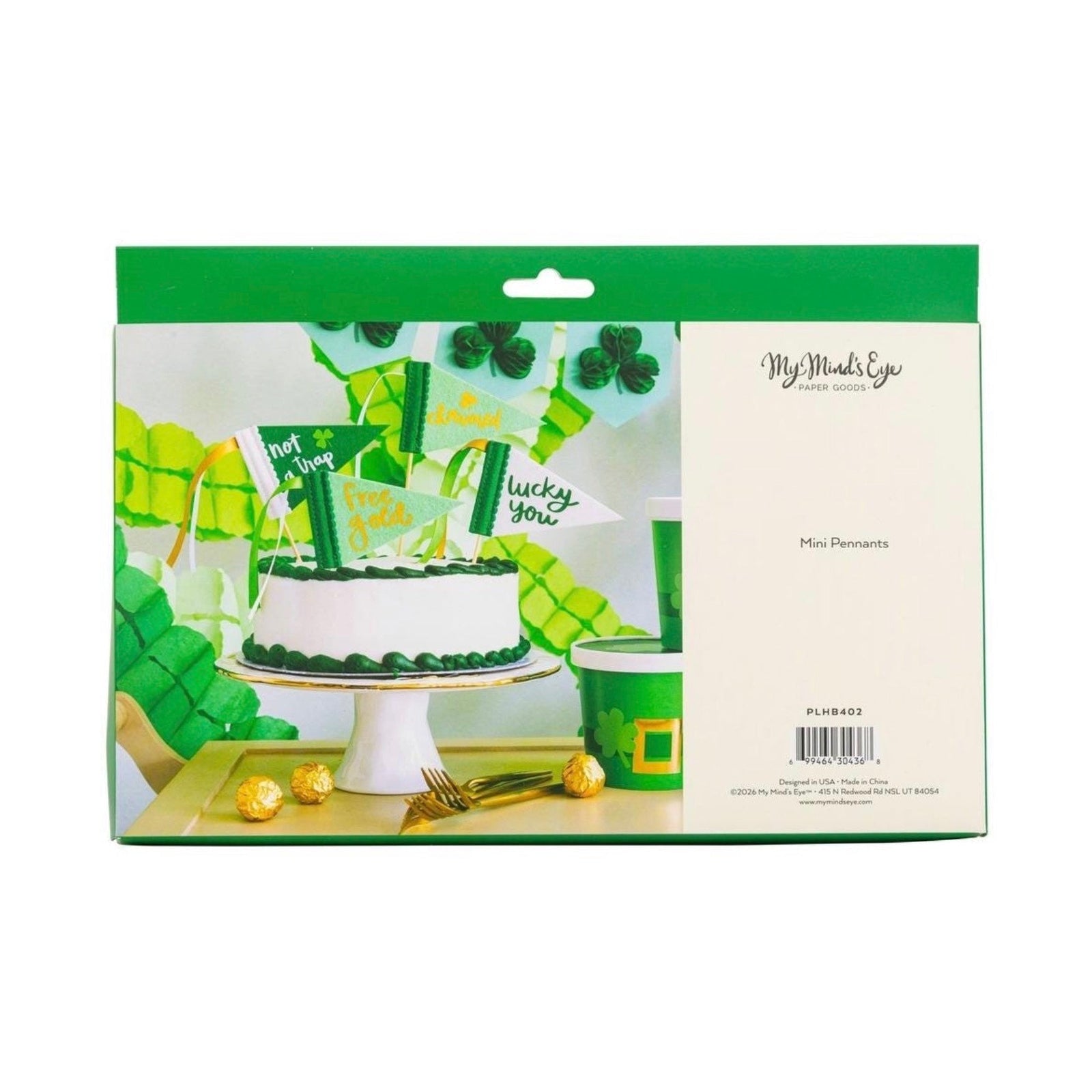 Leprechaun Trap Felt Flags 4ct - Stesha Party