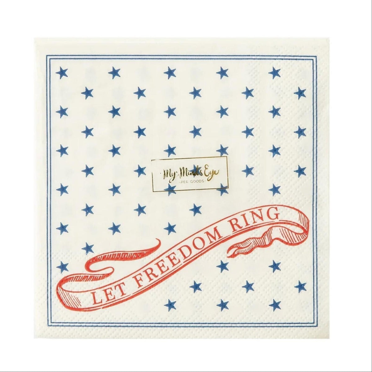 Let Freedom Ring Patriotic Party Napkins 24ct - Stesha Party