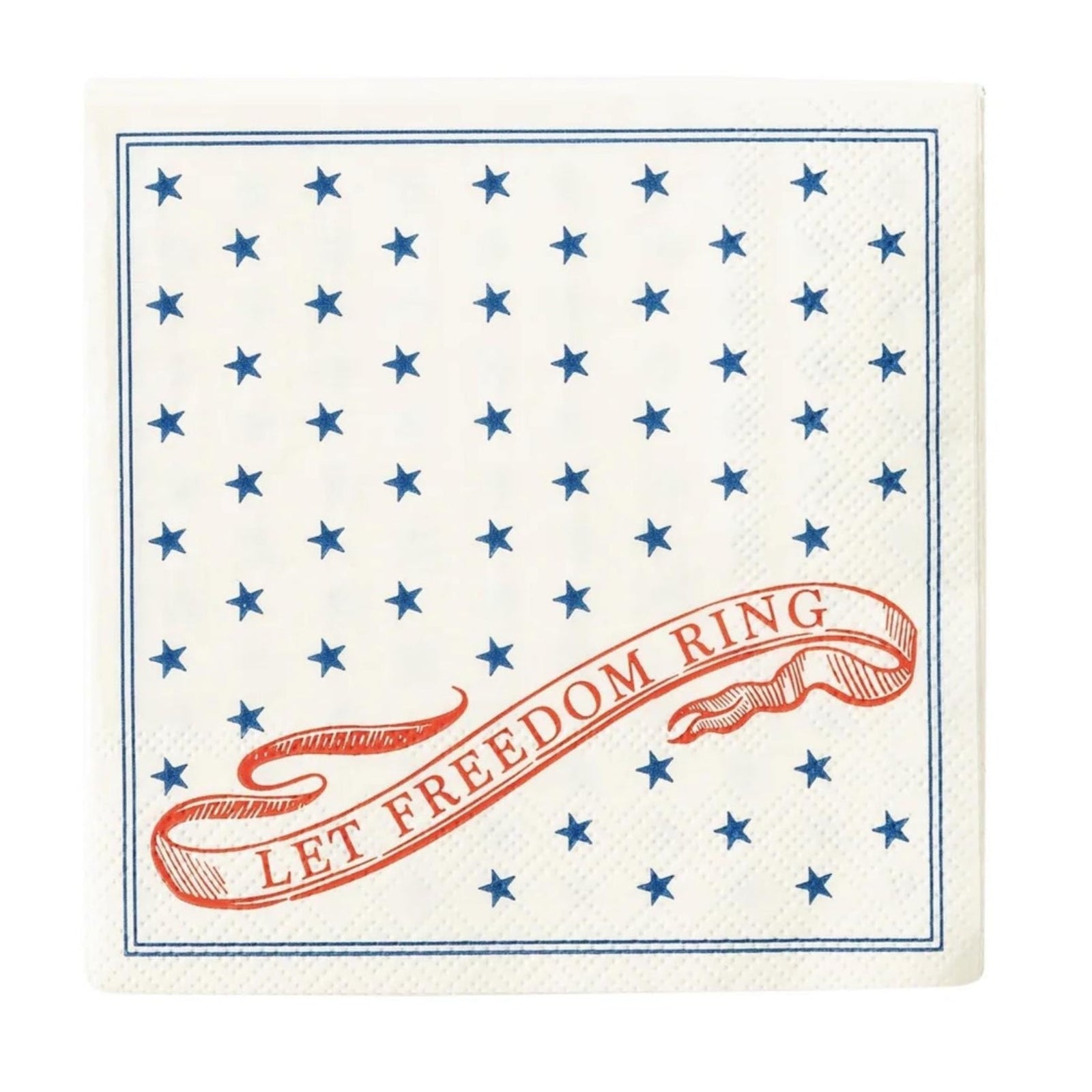 Let Freedom Ring Patriotic Party Napkins 24ct - Stesha Party