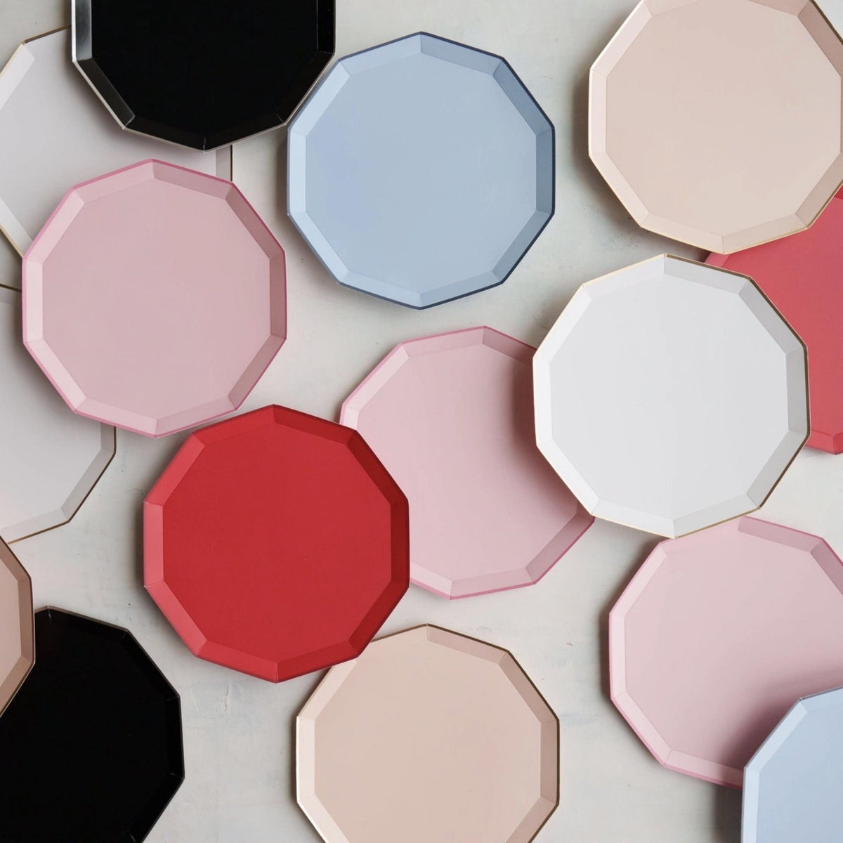 Light Blue Paper Cake Plates - Stesha Party