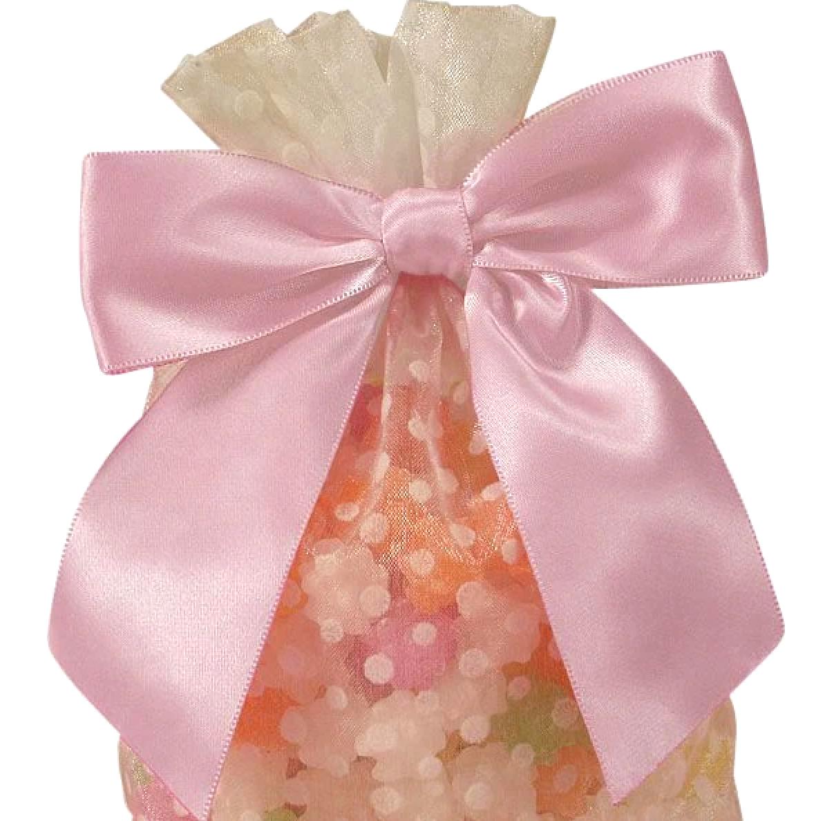 Light Pink Pre - Tied Satin Bows 12ct - Stesha Party