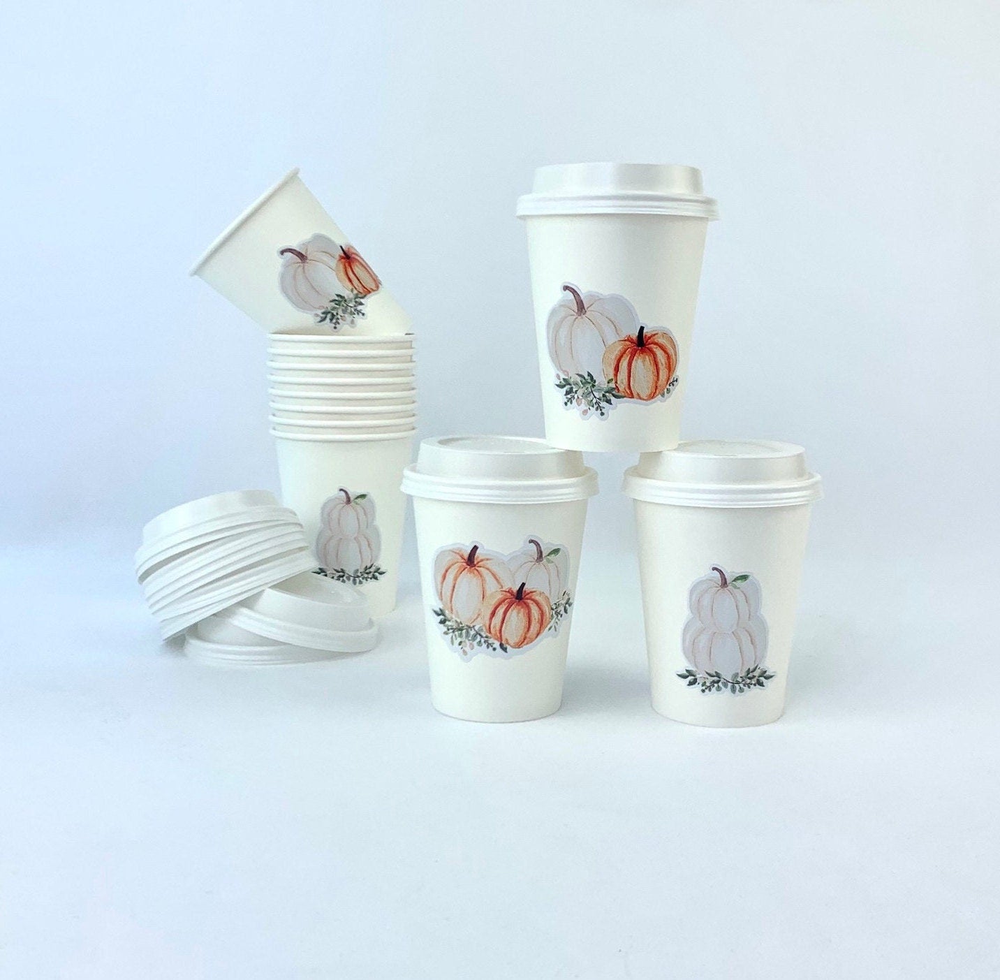 Little Pumpkin Party Cups - Stesha Party