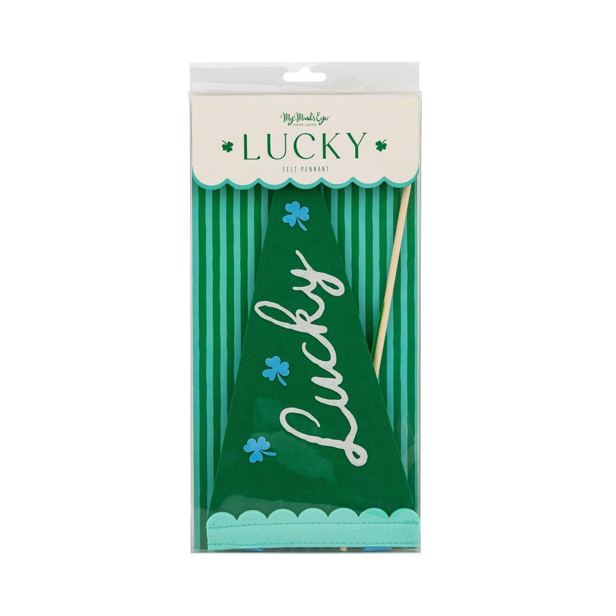 Lucky Shamrock Felt Pennant Banner - Stesha Party