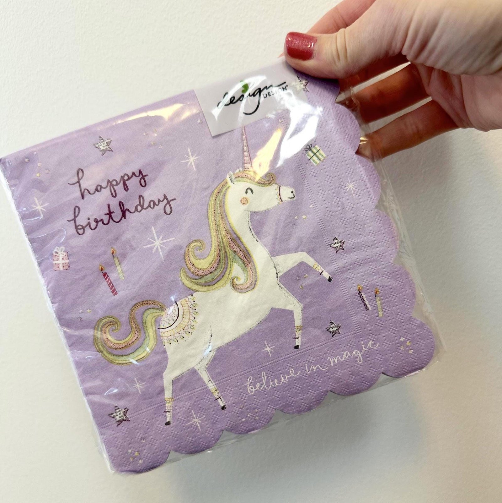 Magical Unicorn Mermaid Napkins 16ct - Stesha Party