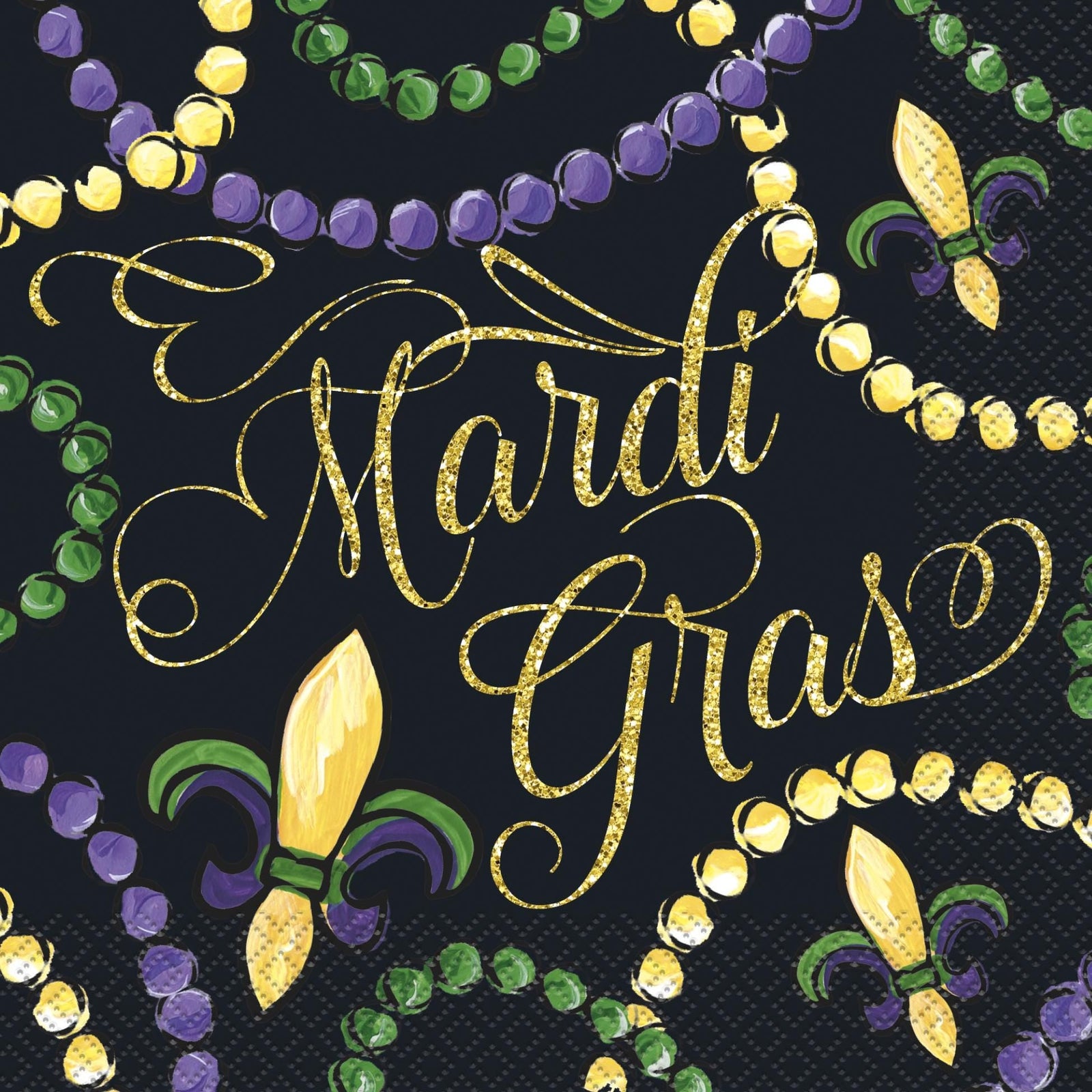 Mardi Gras Party Napkins - Stesha Party