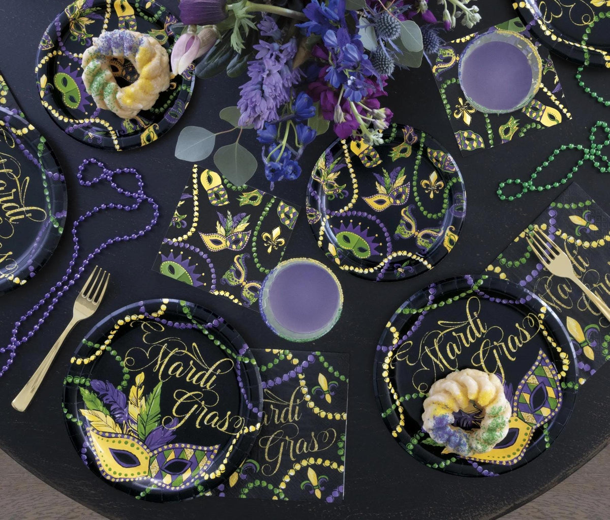 Mardi Gras Party Plates - Stesha Party