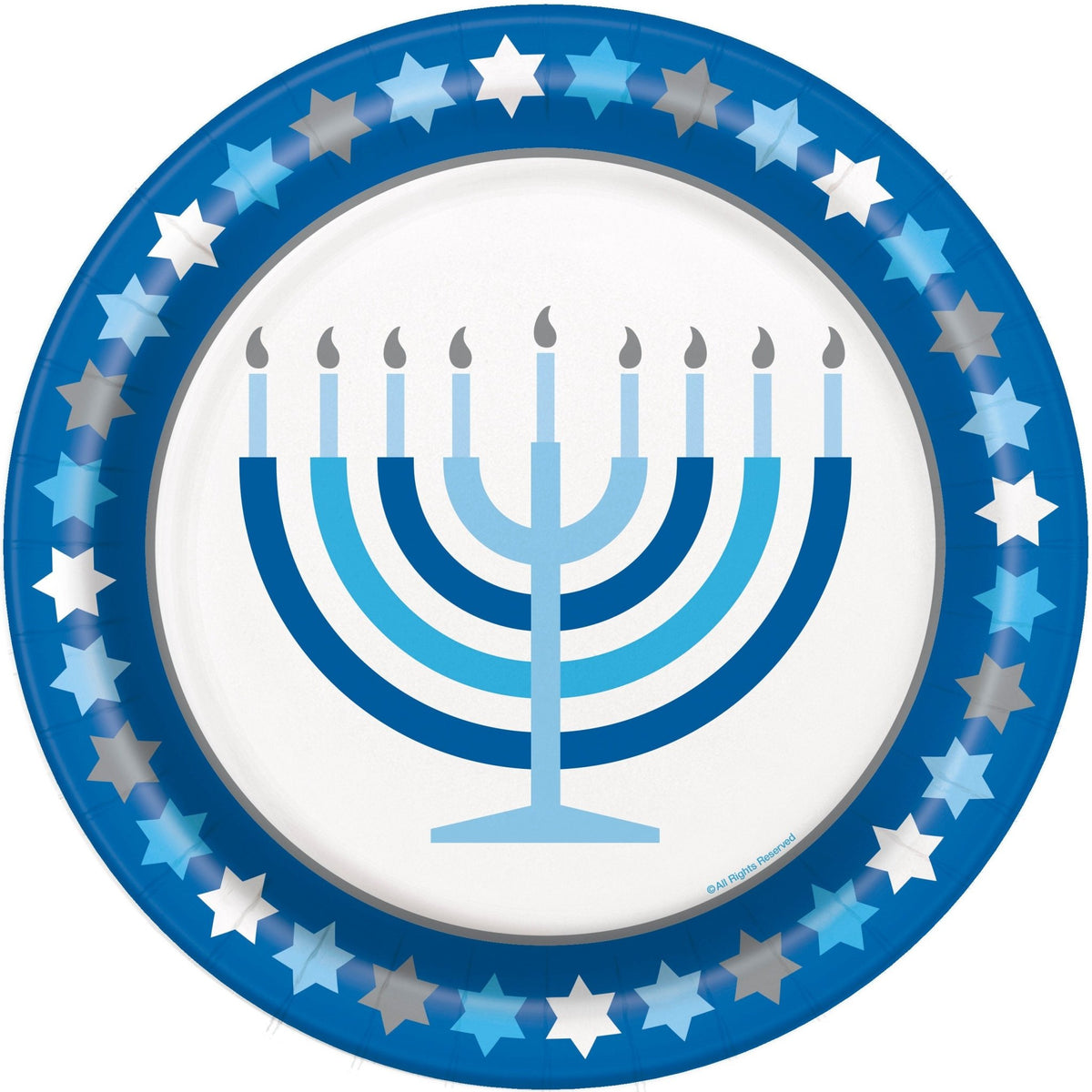 Menorah Party Plates - Stesha Party