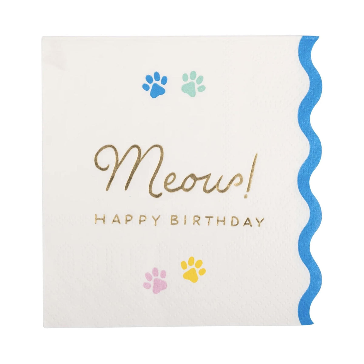 Meow Birthday Napkins 18ct - Stesha Party