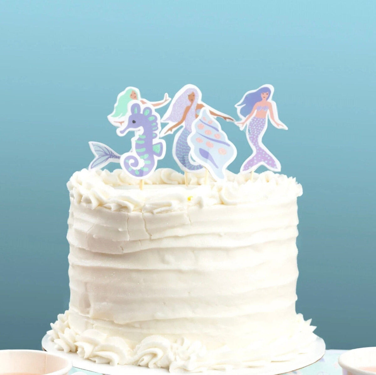 Mermaid Cake Toppers 10ct - Stesha Party