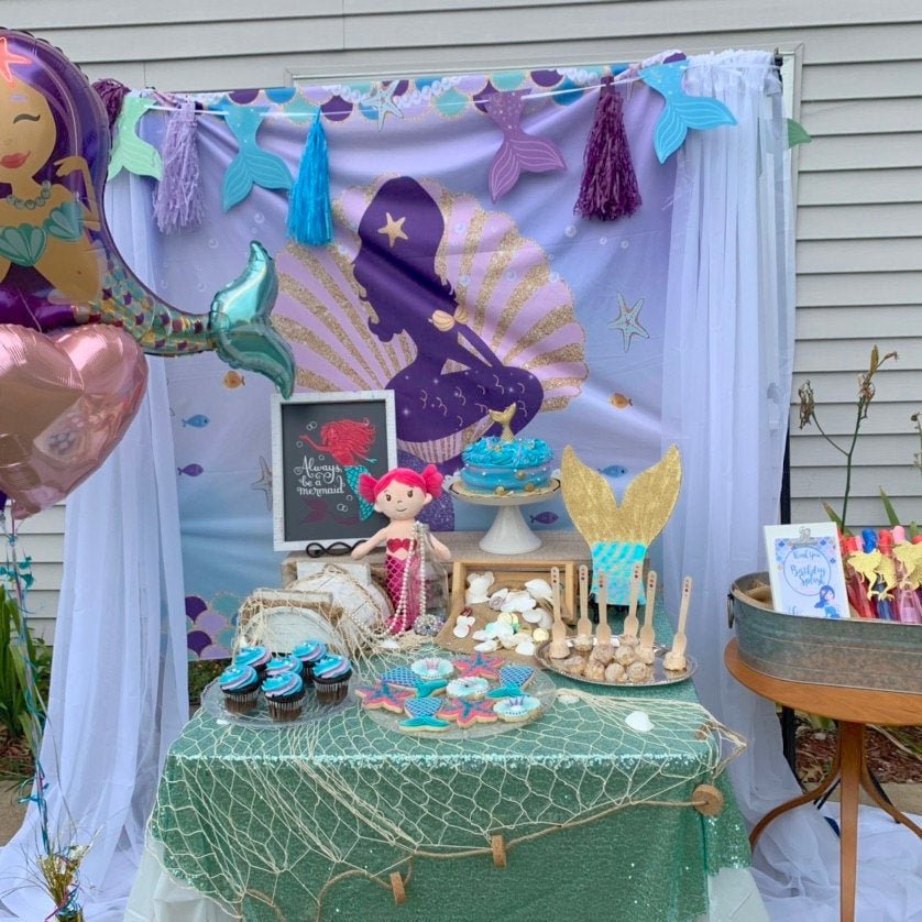 Mermaid Party Banner - Stesha Party