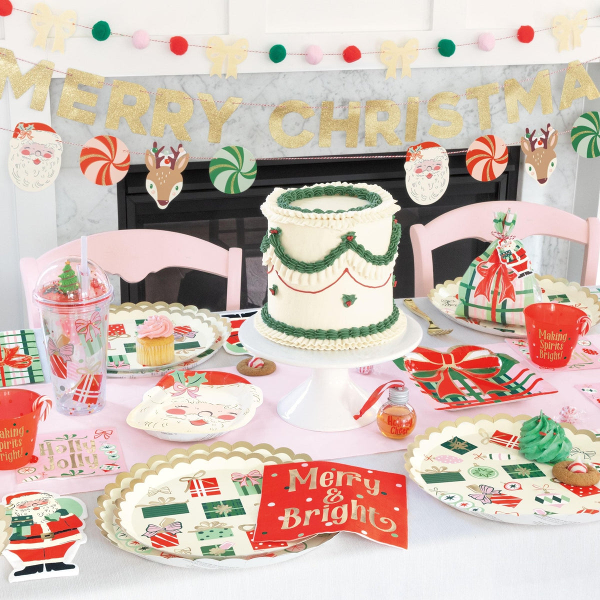 Merry and Bright Luncheon Napkins 16ct - Stesha Party