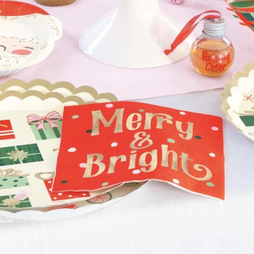 Merry and Bright Luncheon Napkins 16ct - Stesha Party