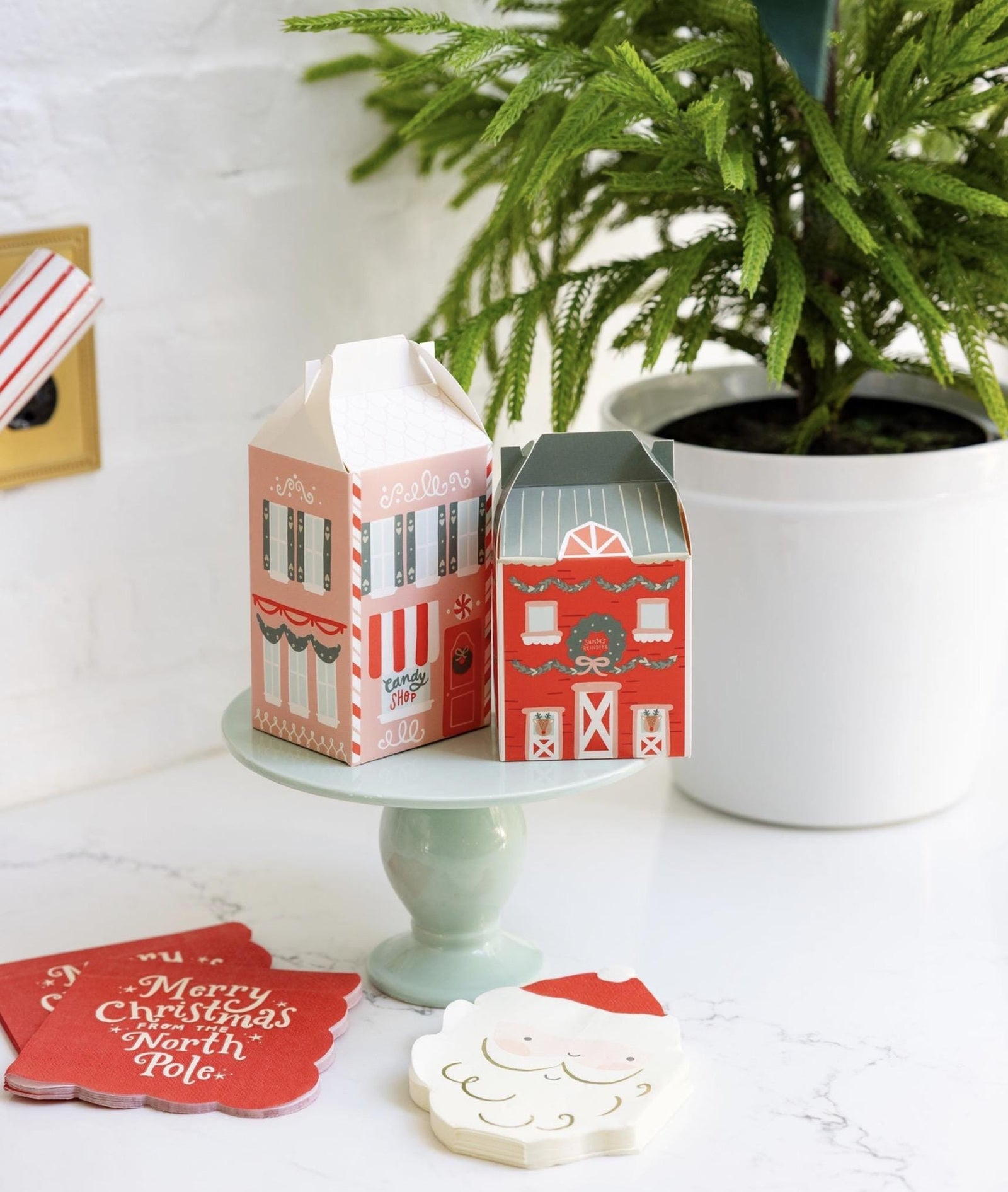 Merry Christmas Cocktail Napkins 24ct - Stesha Party