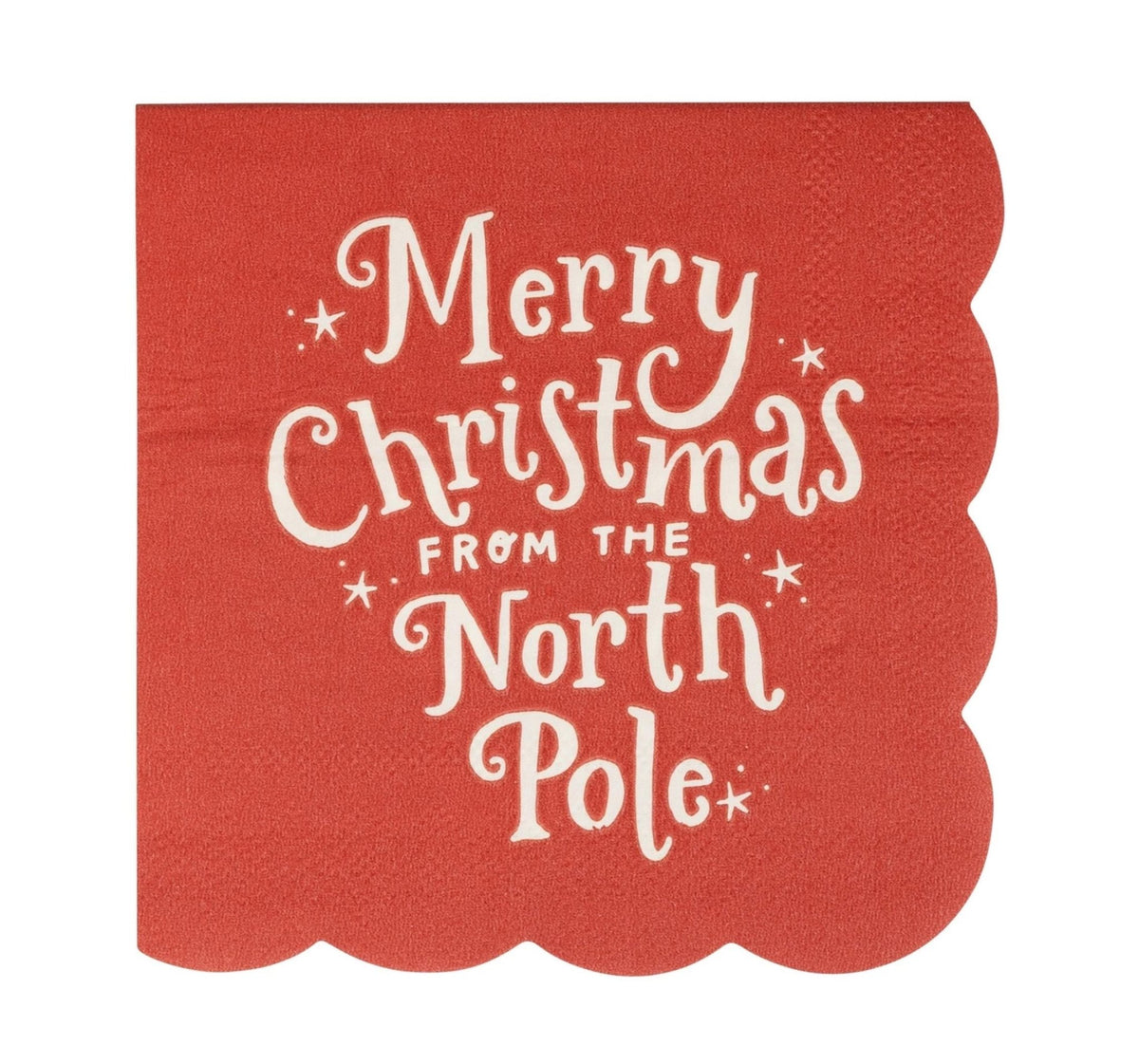 Merry Christmas Cocktail Napkins 24ct - Stesha Party