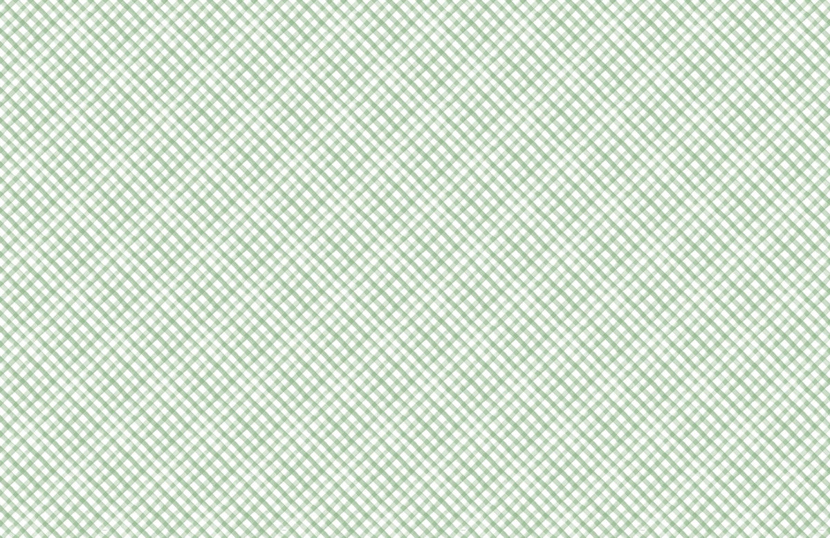 Mint Green Gingham Felt - Lined Plastic Table Cover 54" x 84" - Stesha Party