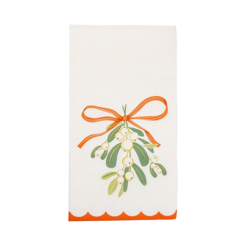 Mistletoe Guest Napkins Christmas Party Tableware - Stesha Party