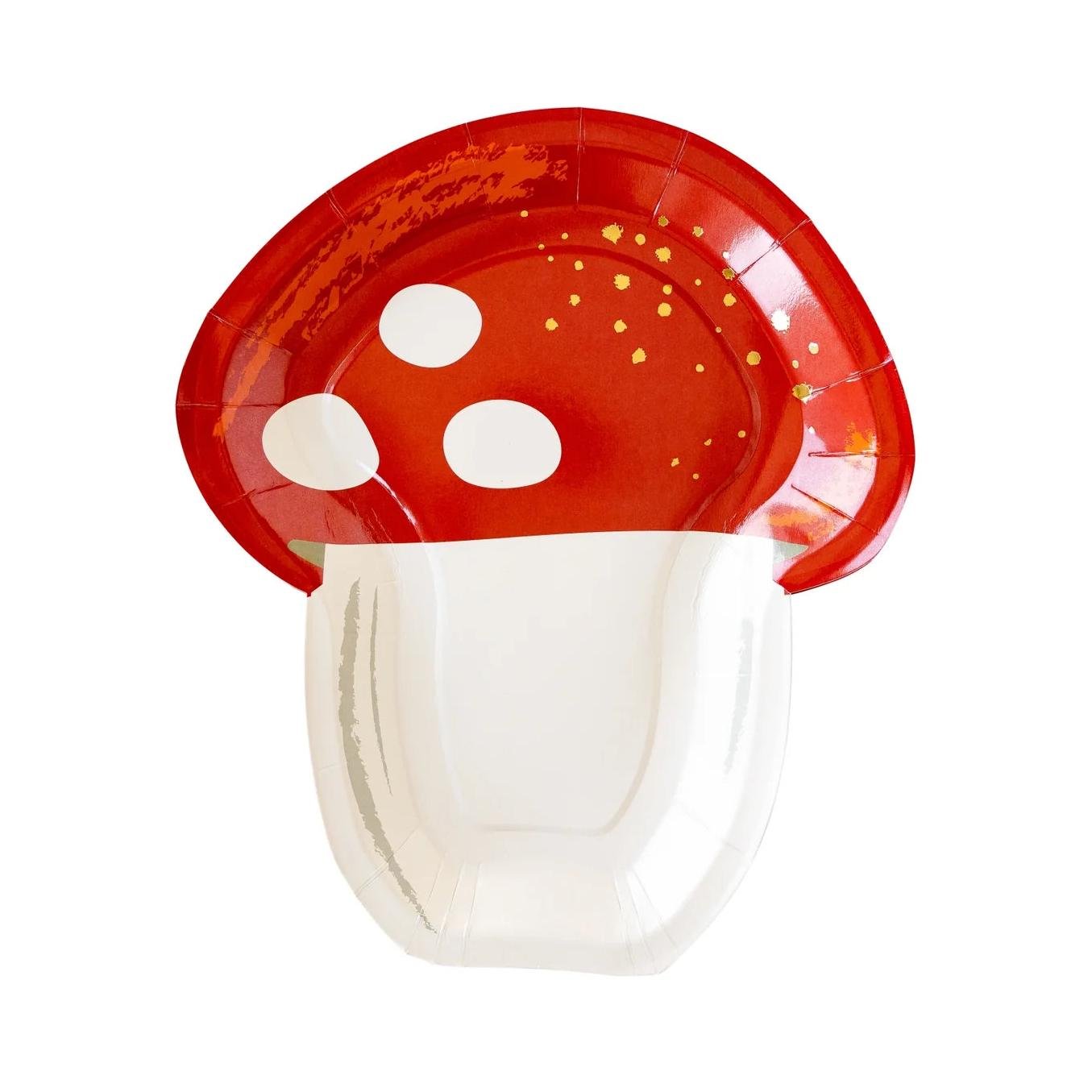 Mushroom Party Plates - Stesha Party