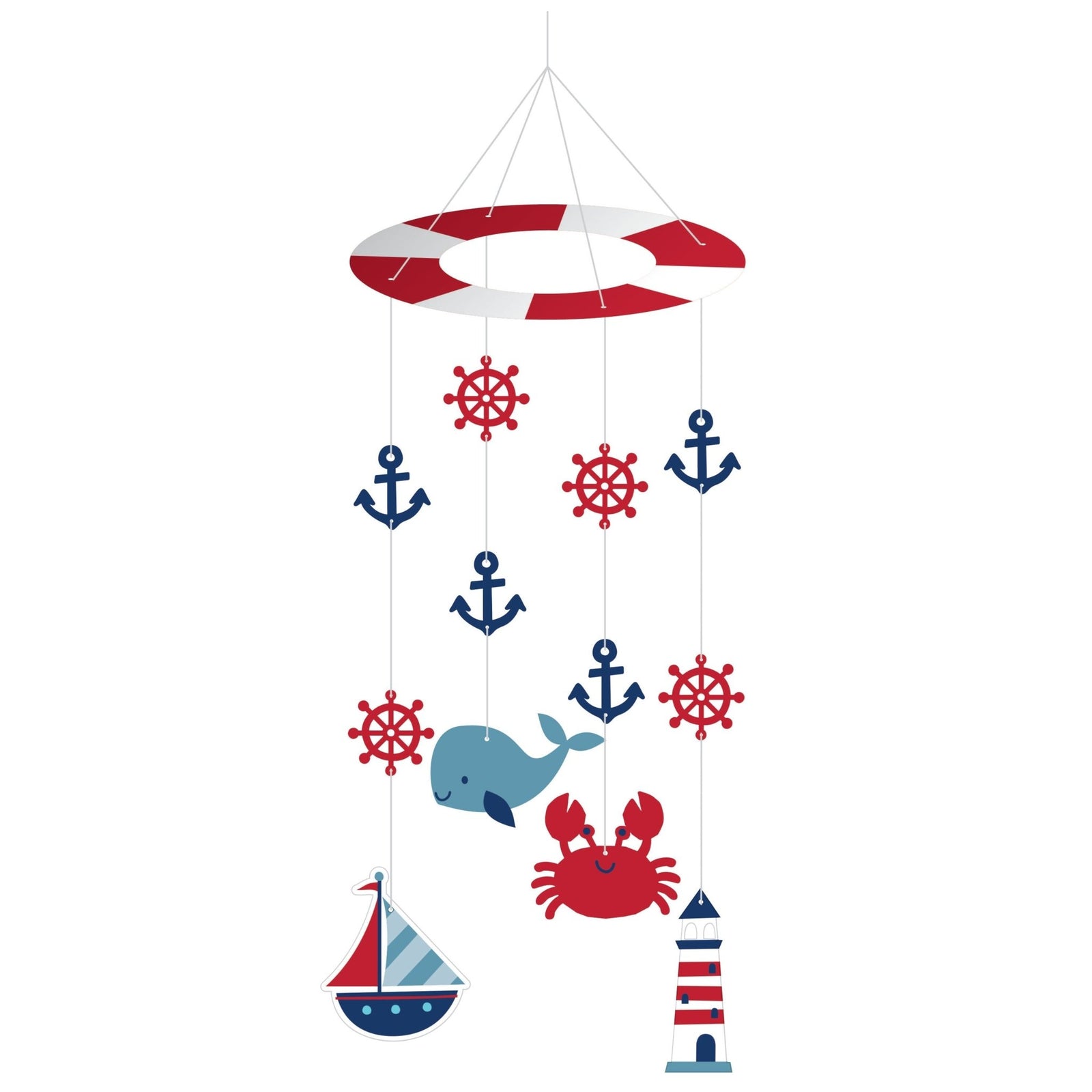 Nautical Hanging Party Decoration 24" - Stesha Party