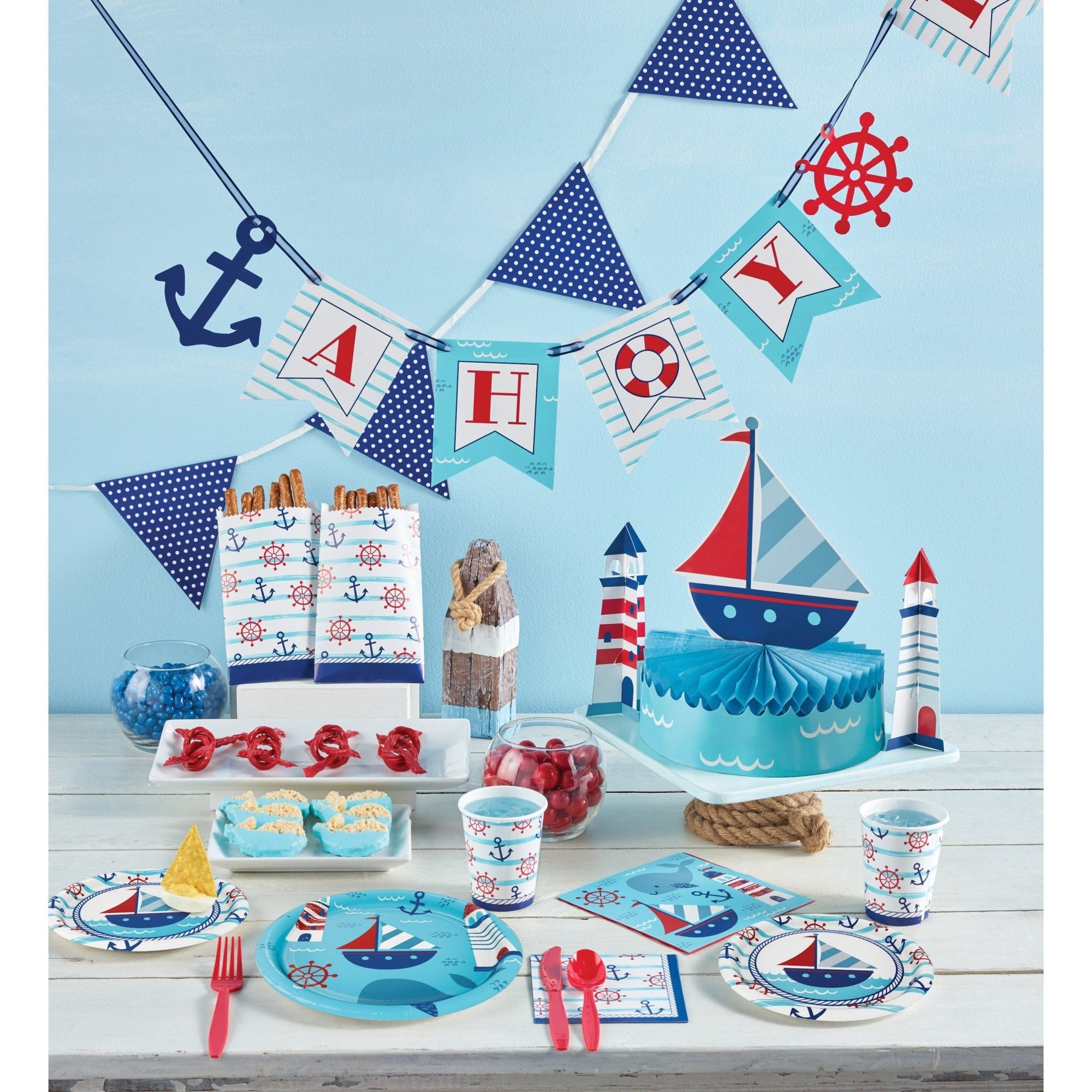 Nautical Party Centerpiece 3pc - Stesha Party