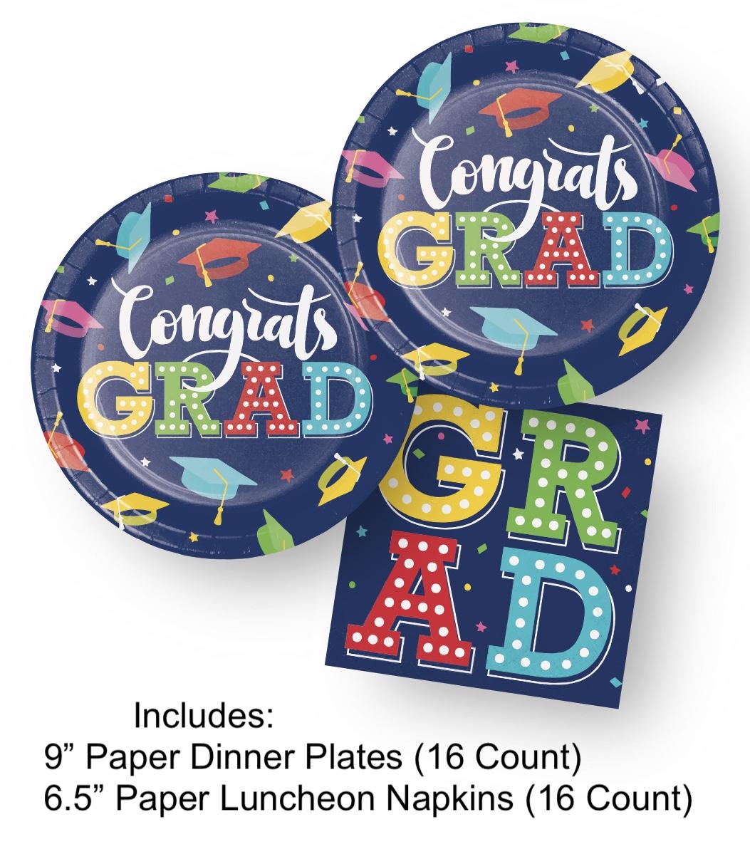 Navy Blue Grad Party Pack - Stesha Party