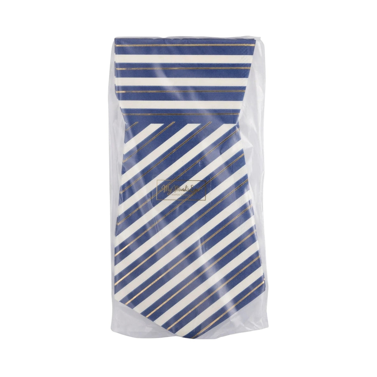 Navy & Gold Foil Necktie Party Napkins 18ct - Stesha Party