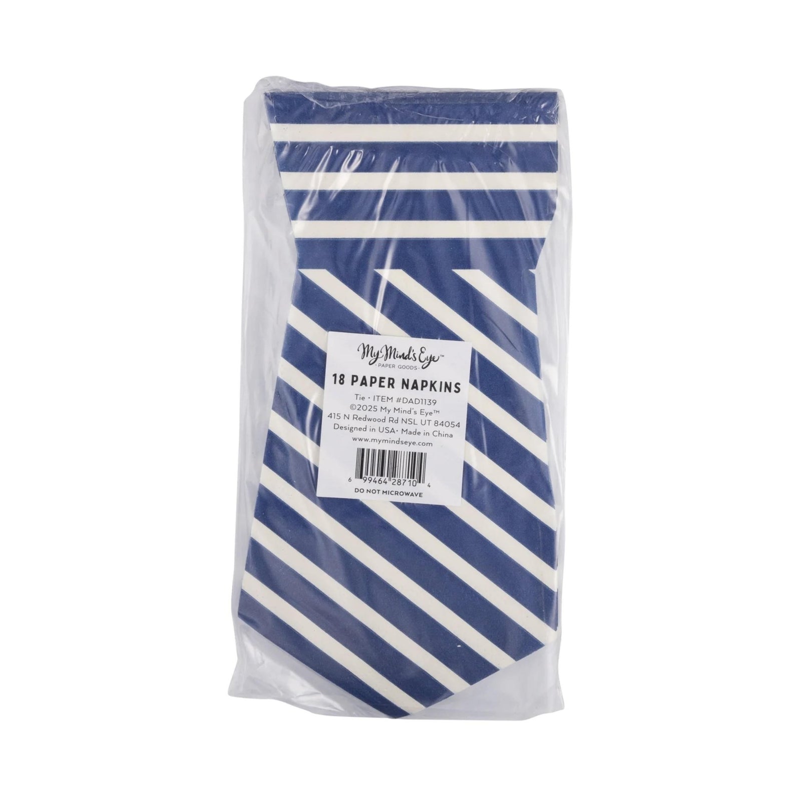 Navy & Gold Foil Necktie Party Napkins 18ct - Stesha Party