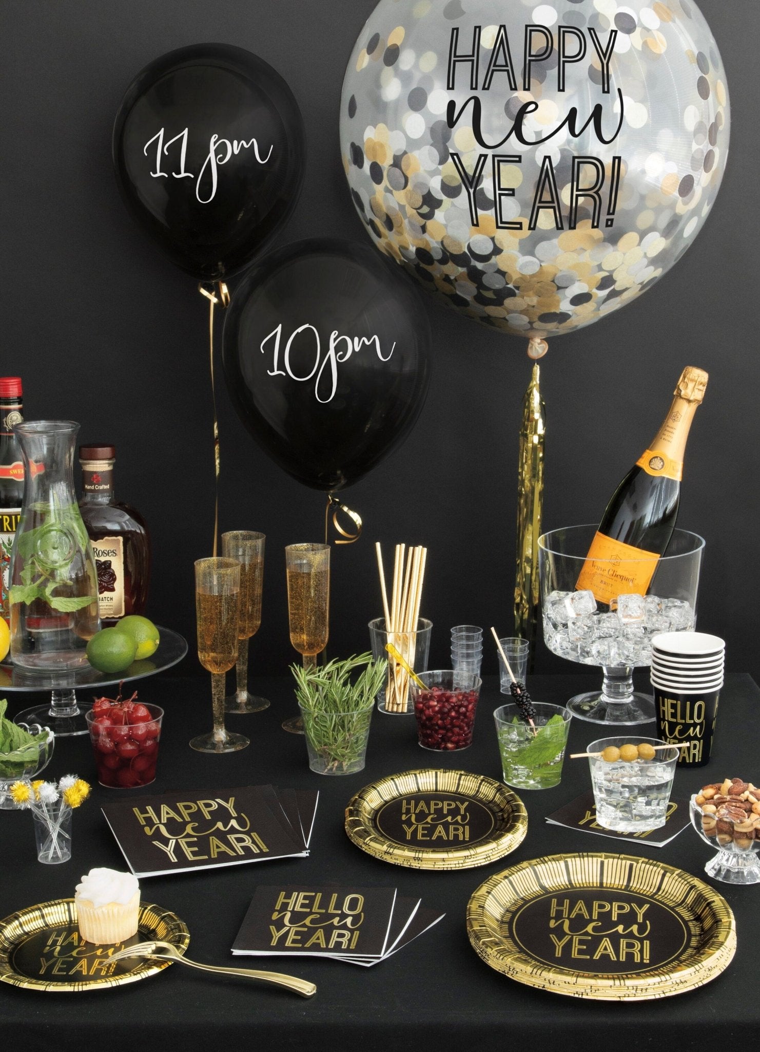 New Years Party Balloons - Stesha Party