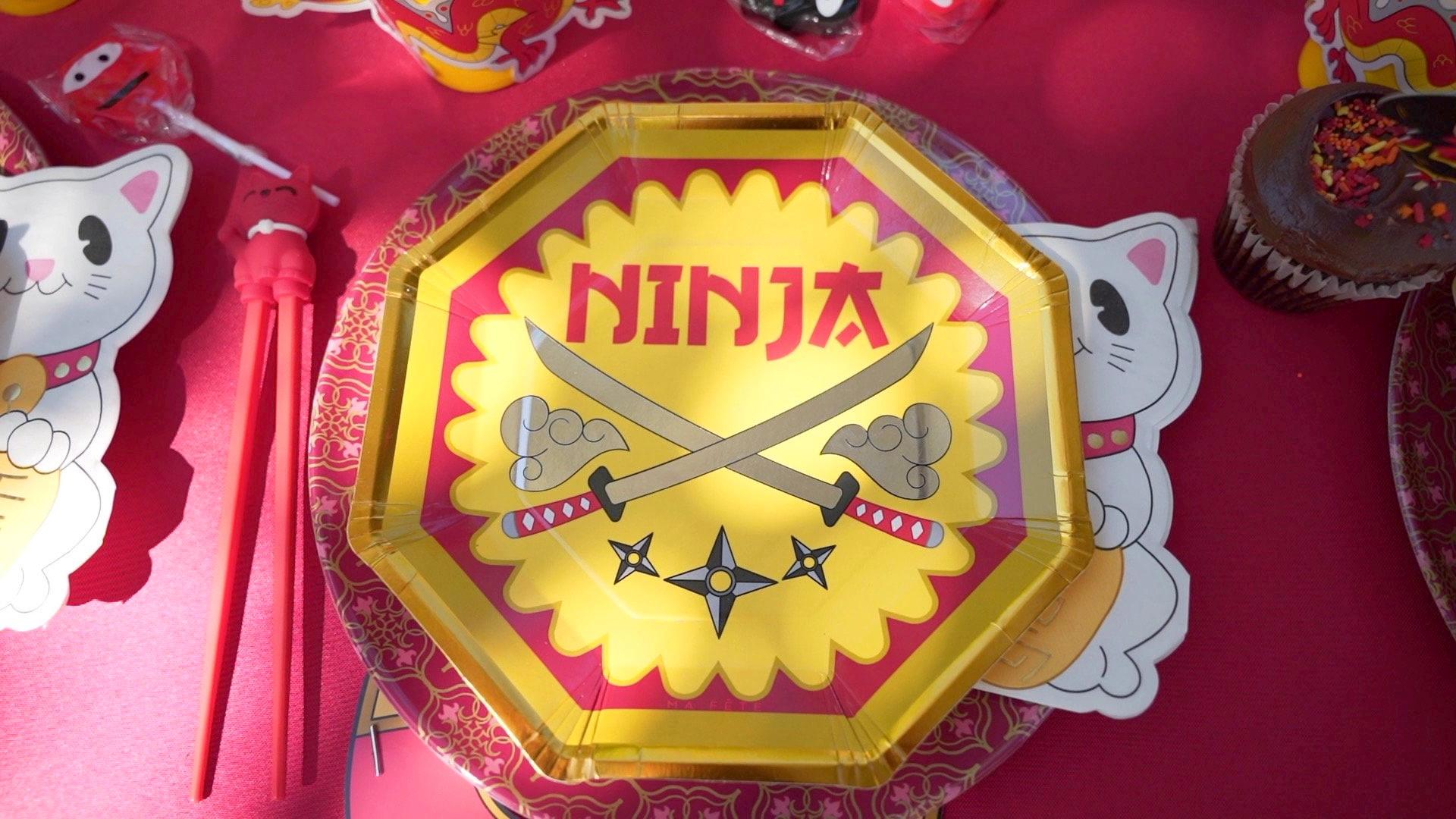 Ninja Birthday Plates - Stesha Party