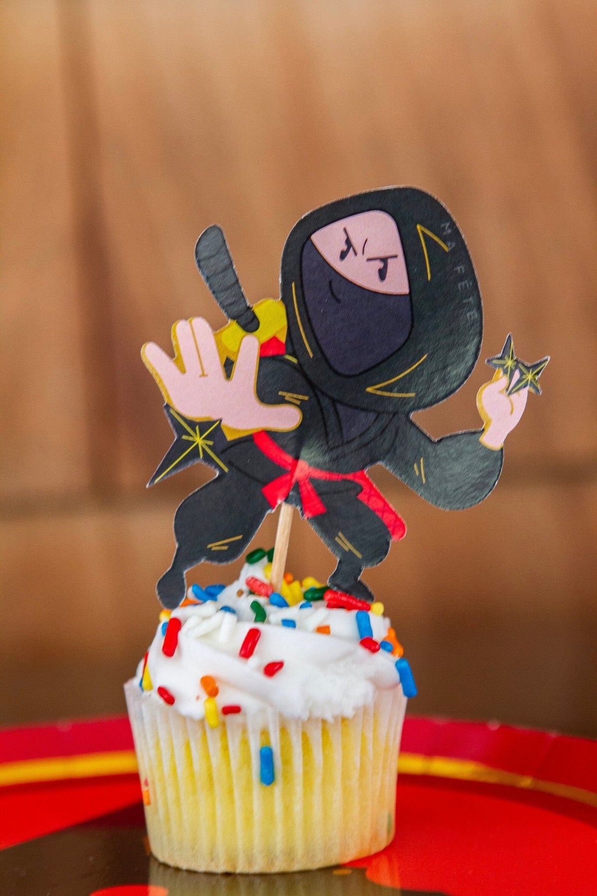 Ninja Cupcake Picks & Liners 16ct - Stesha Party