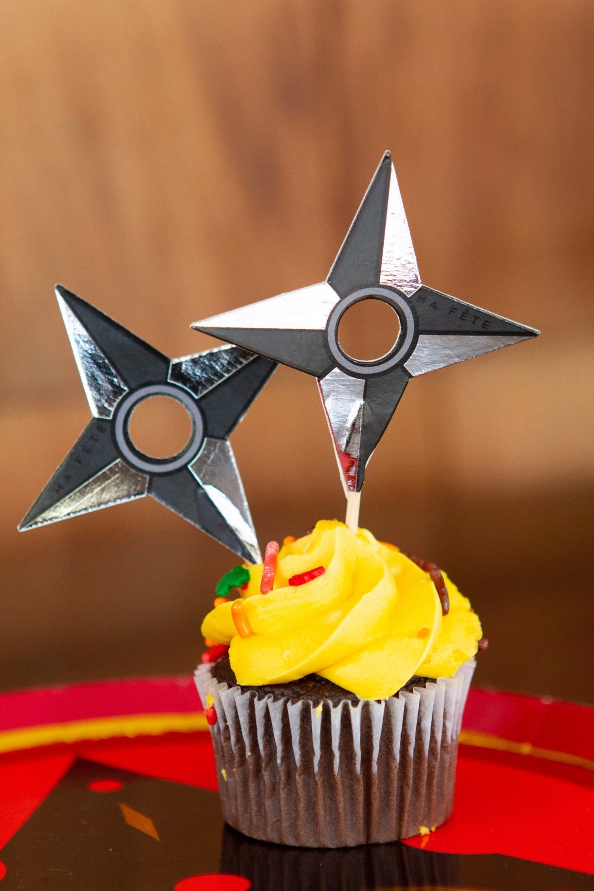 Ninja Cupcake Picks & Liners 16ct - Stesha Party