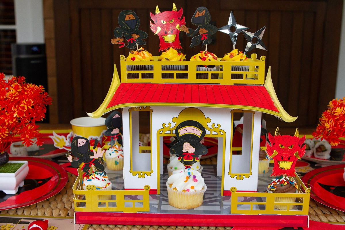 Ninja Cupcake Stand - Stesha Party