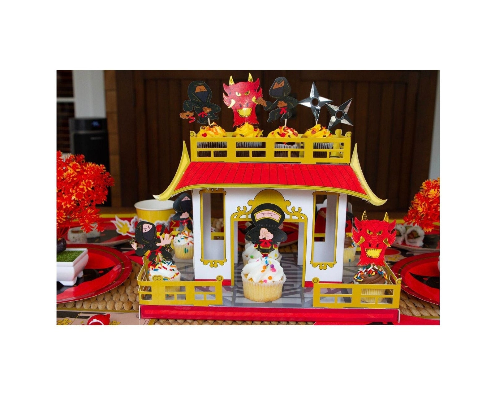 Ninja Cupcake Stand - Stesha Party