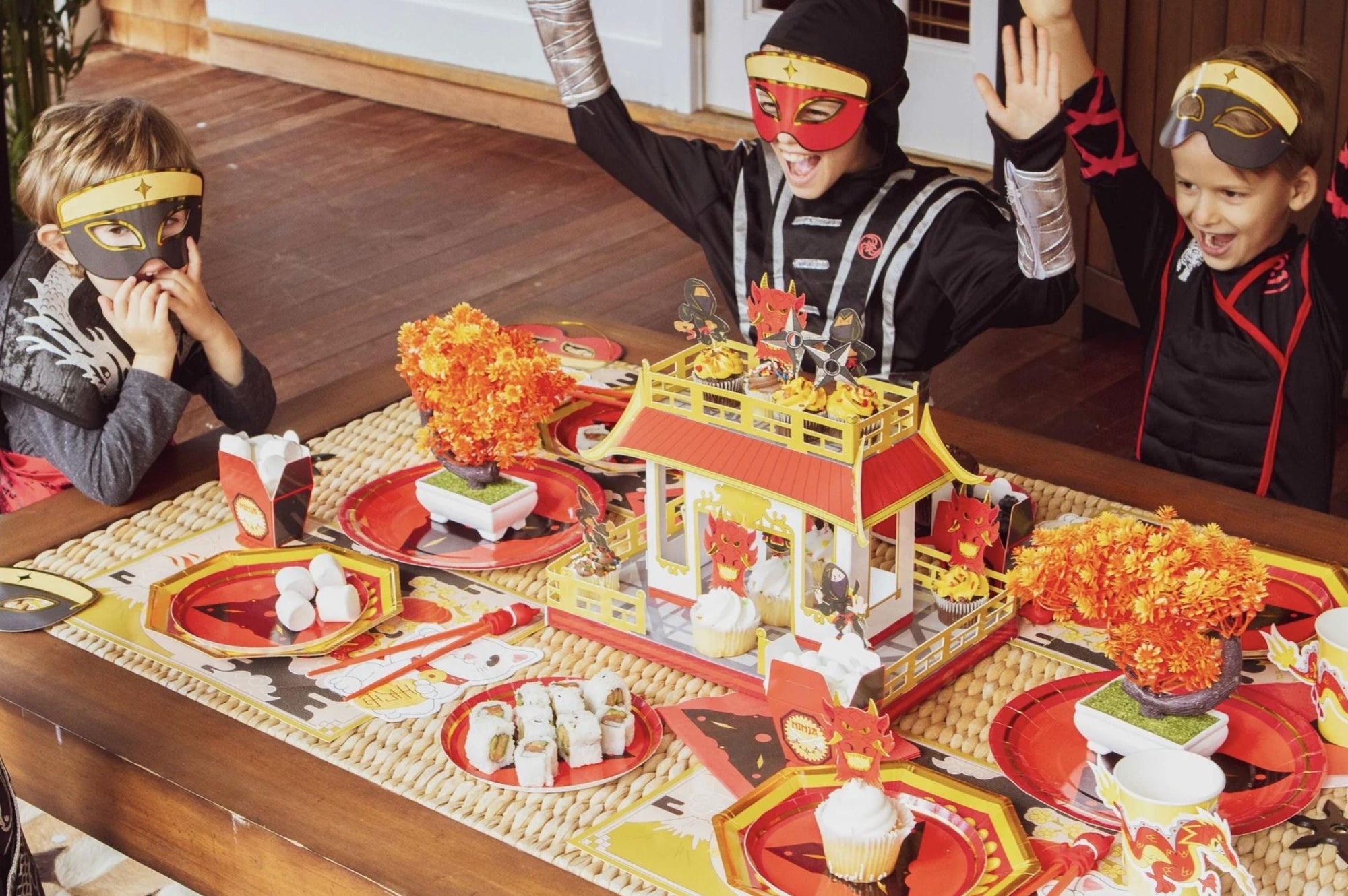 Ninja Party Masks 8ct - Stesha Party