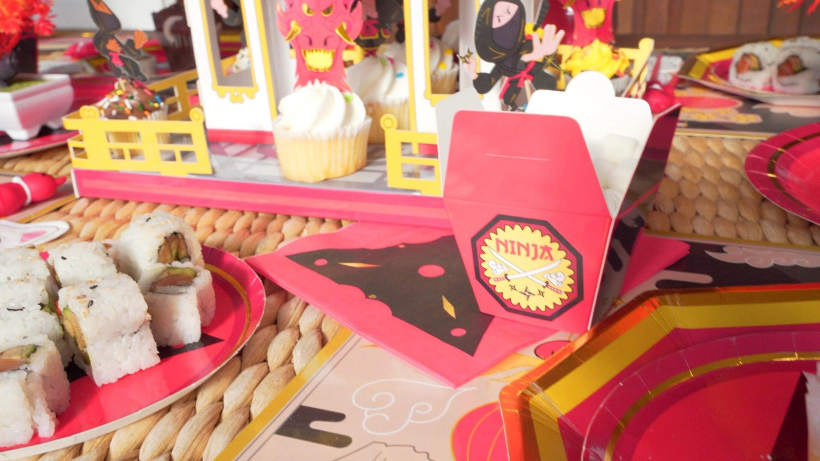 Ninja Star Napkins - Stesha Party