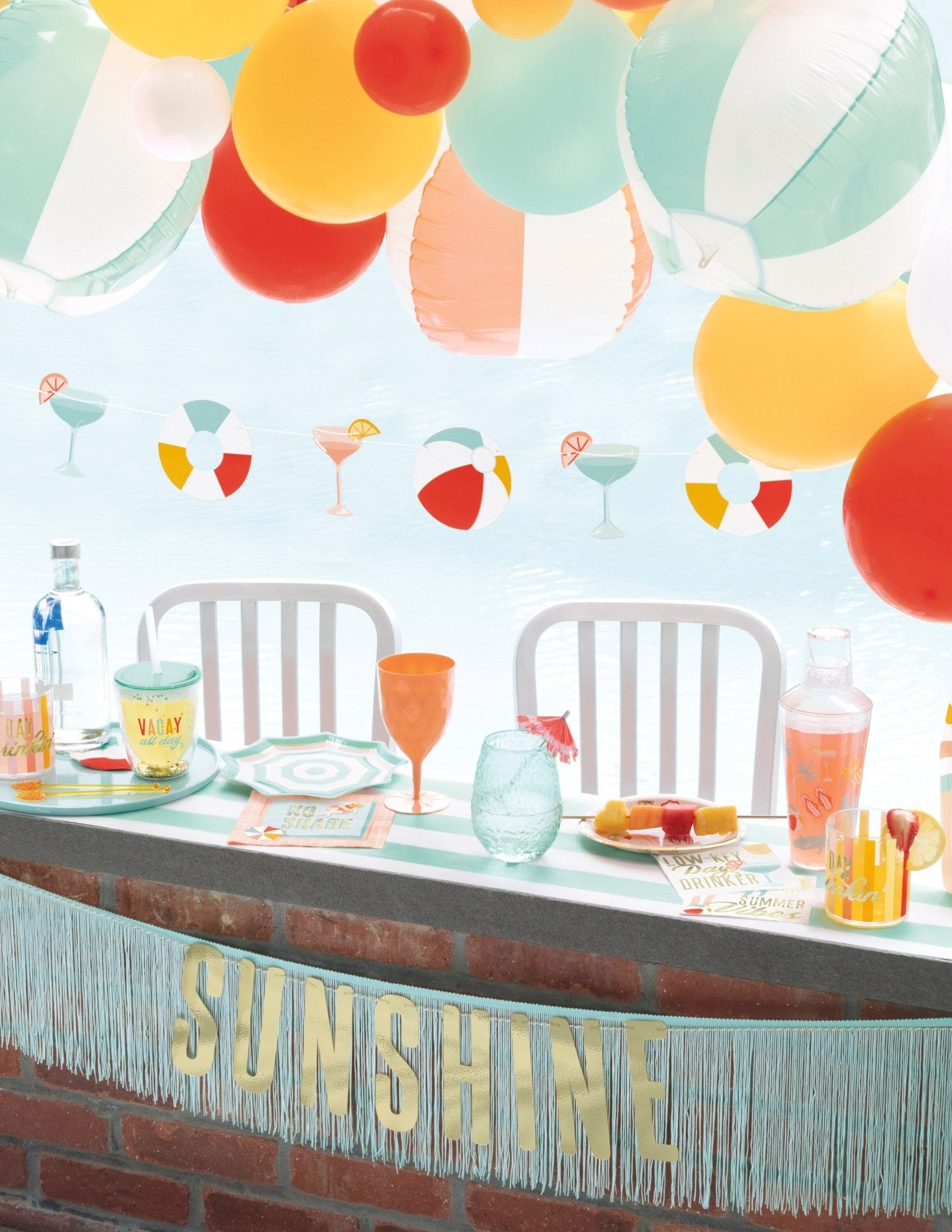 No Shade Pool Birthday Napkins - Stesha Party