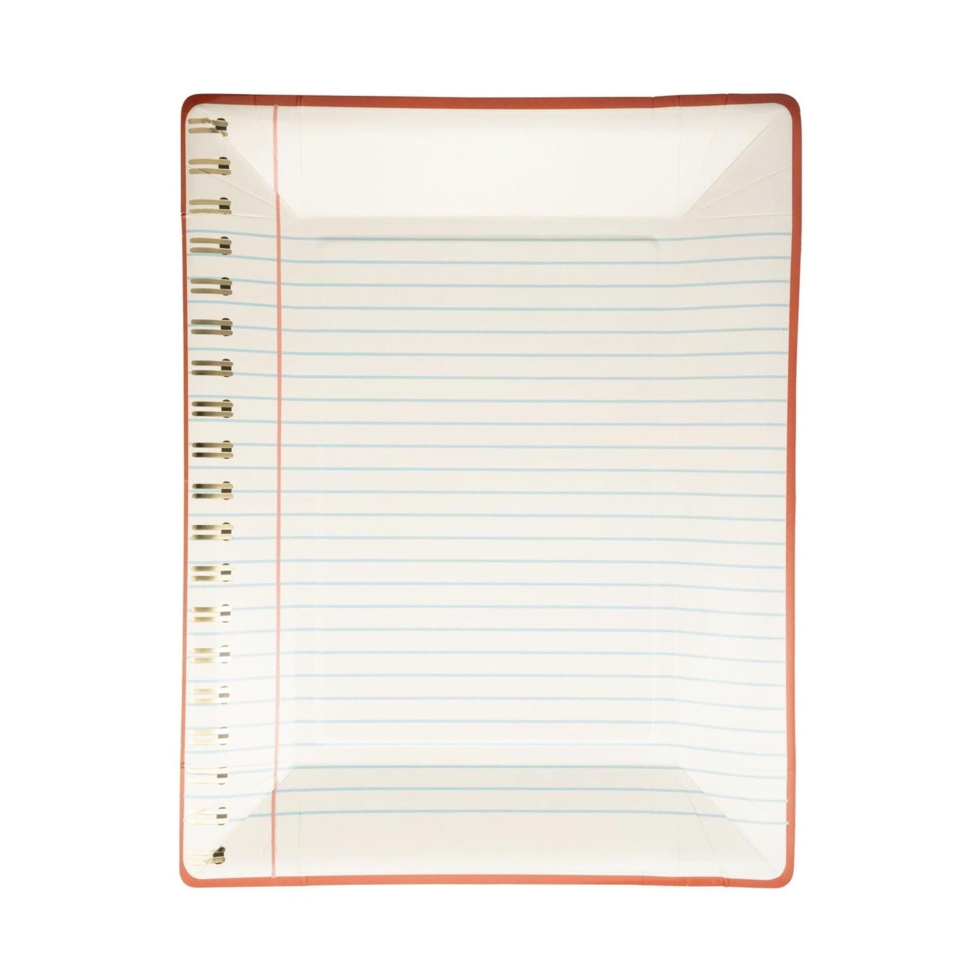 Notebook Paper Plates 8ct - Stesha Party