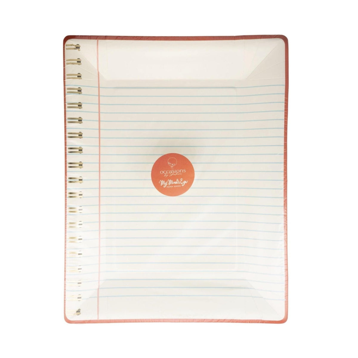 Notebook Paper Plates 8ct - Stesha Party