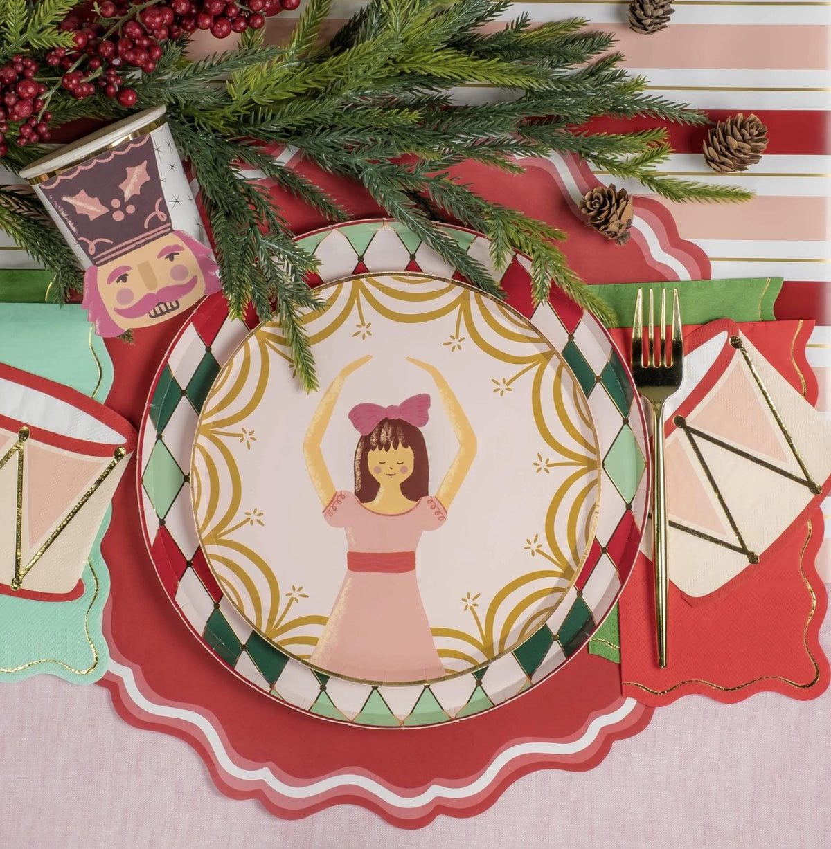 Nutcracker Drum Napkins 16ct - Stesha Party