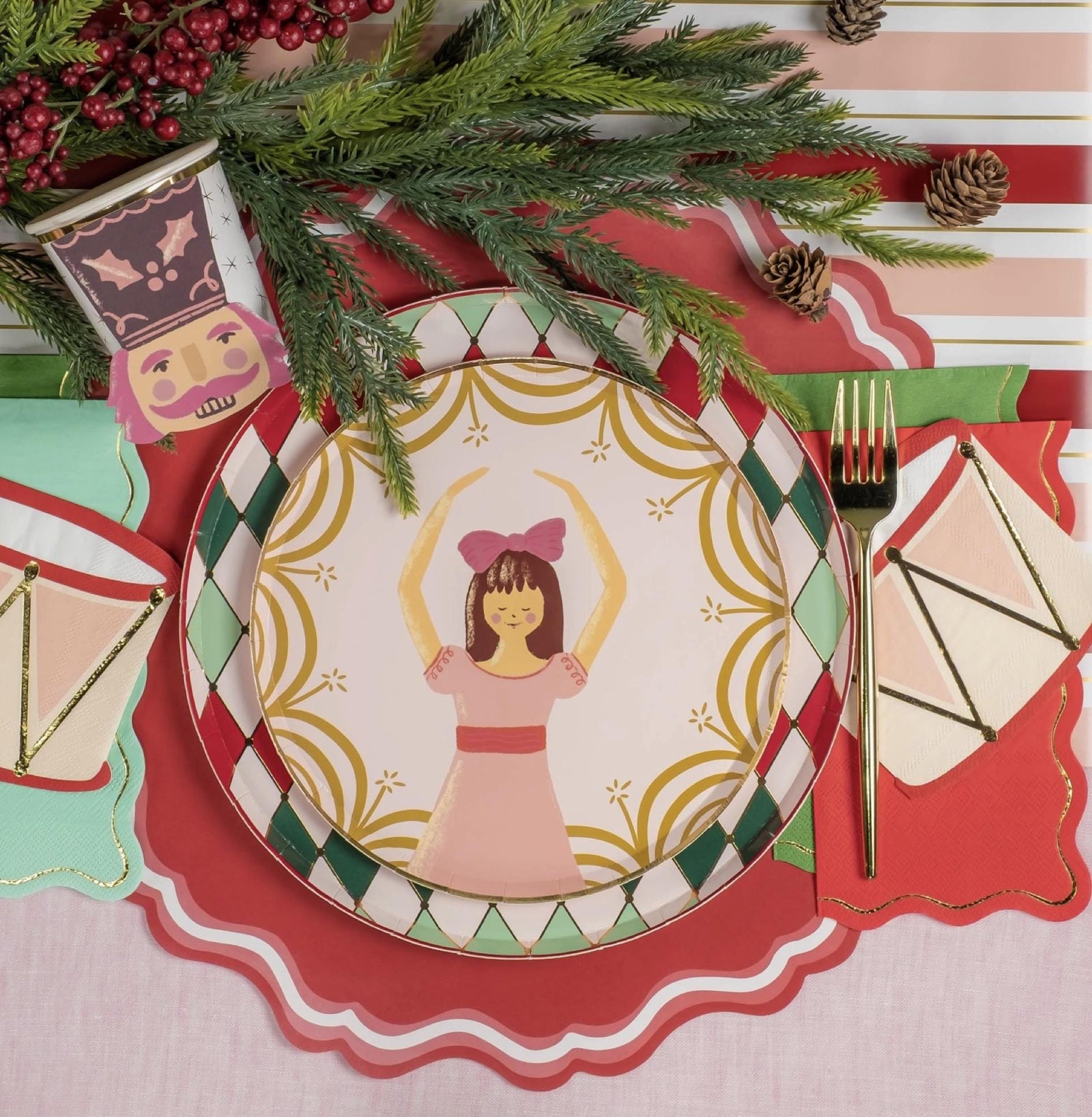 Nutcracker Drum Napkins 16ct - Stesha Party