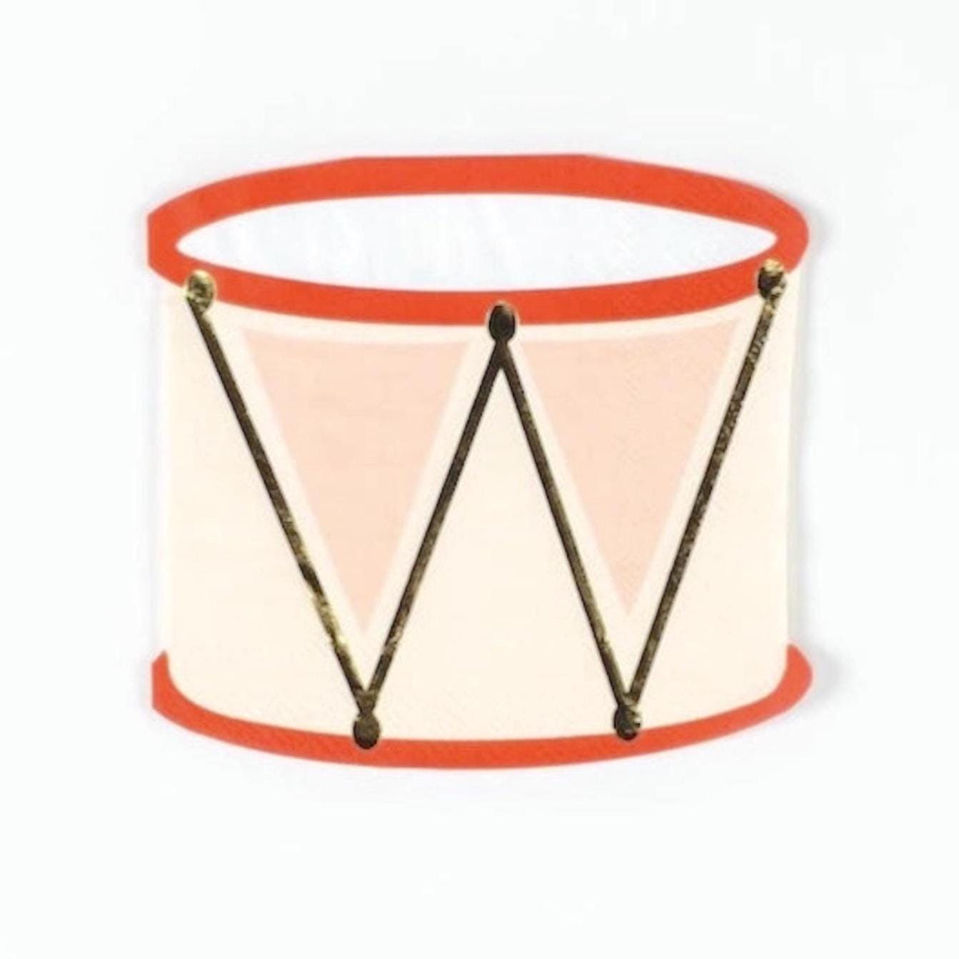 Nutcracker Drum Napkins 16ct - Stesha Party