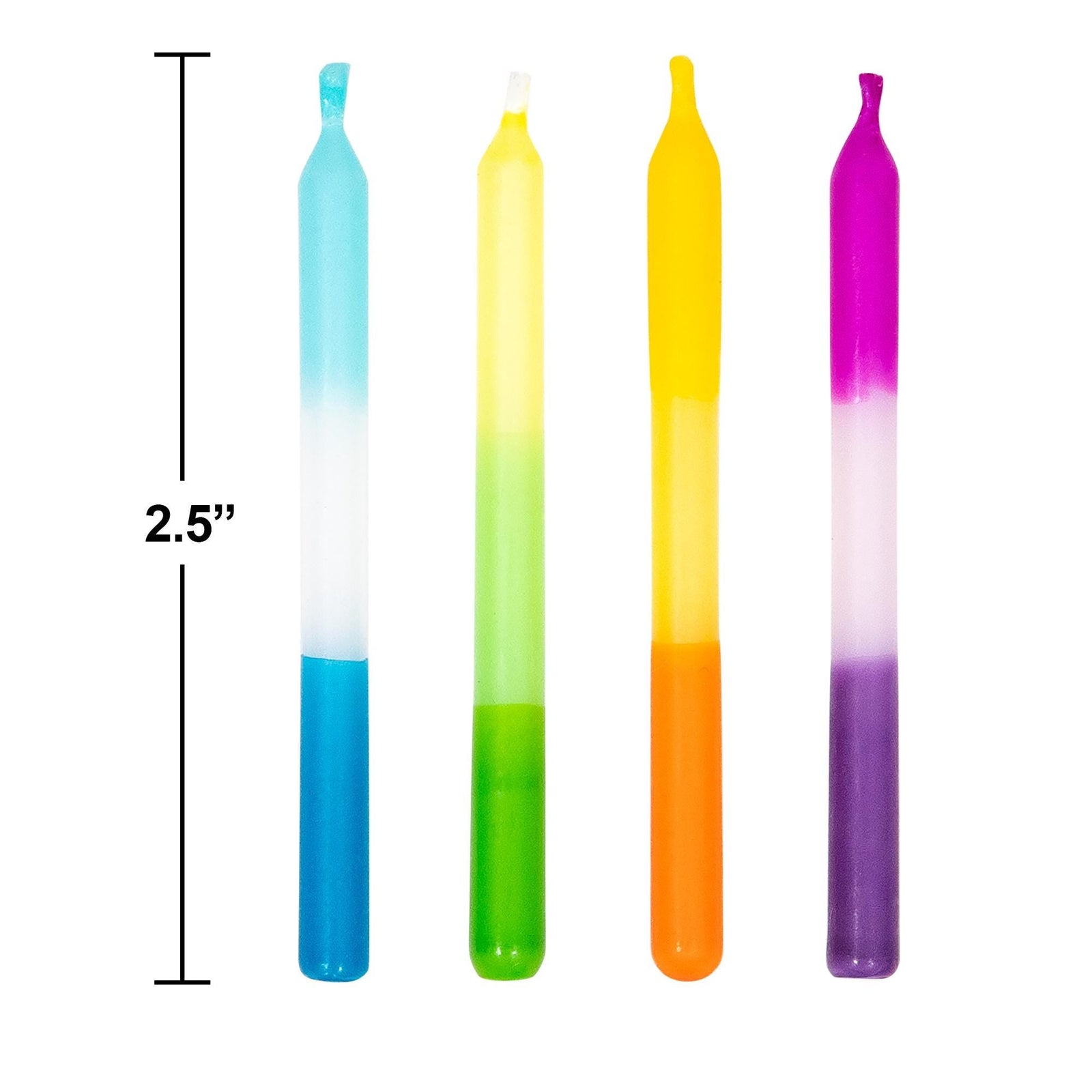 Ombre Birthday Candles 20ct - Stesha Party