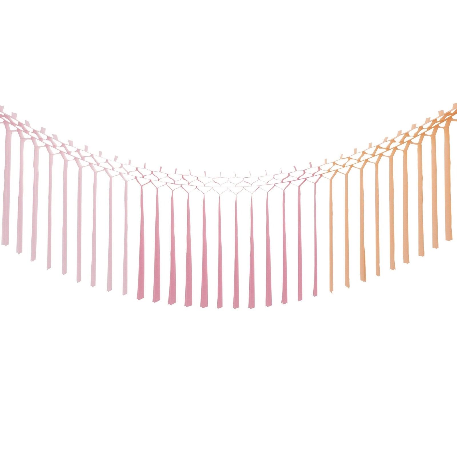 Ombre Pink & Peach Tissue Garland