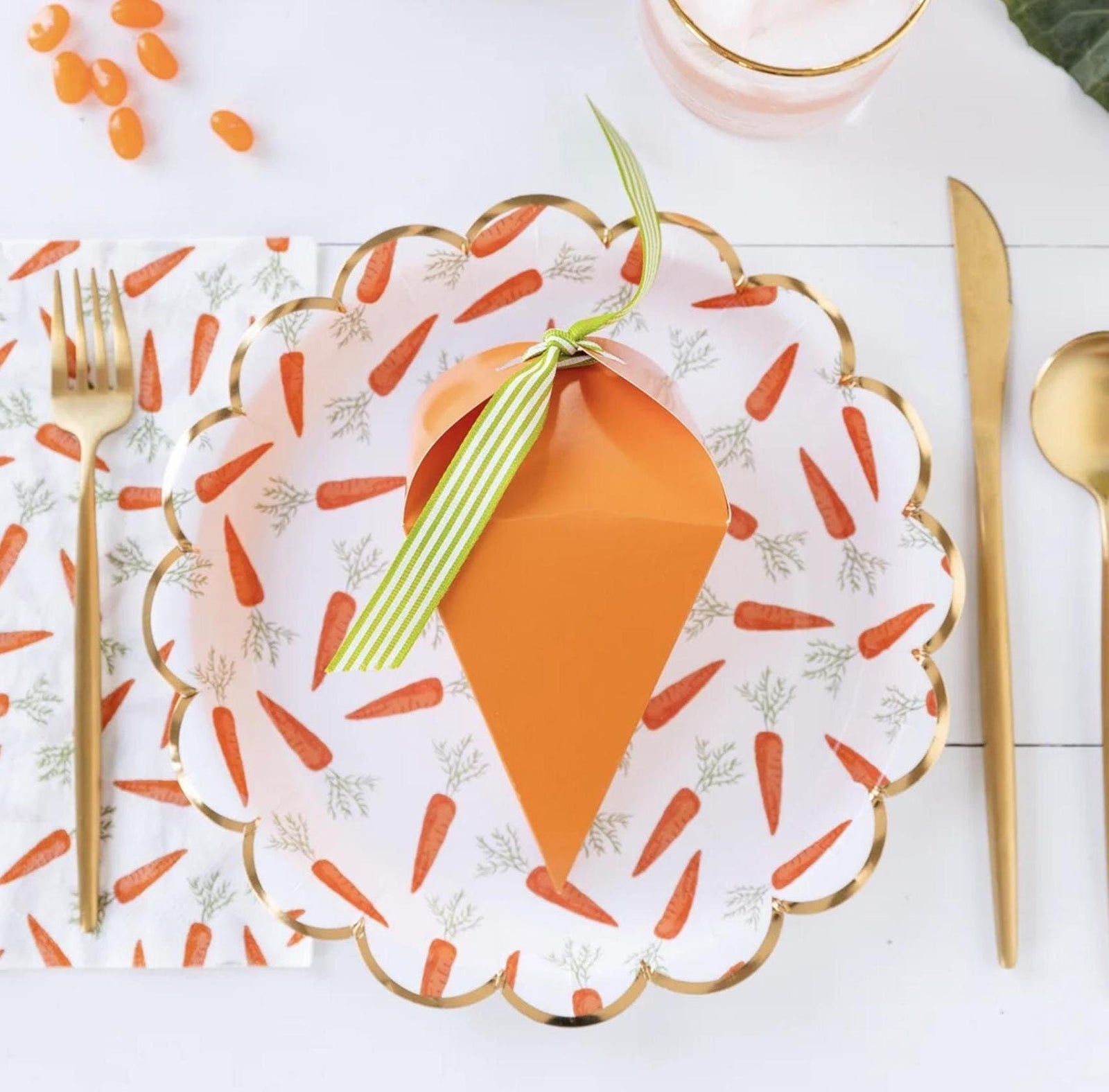 Orange Carrot Treat Boxes 12ct - Stesha Party