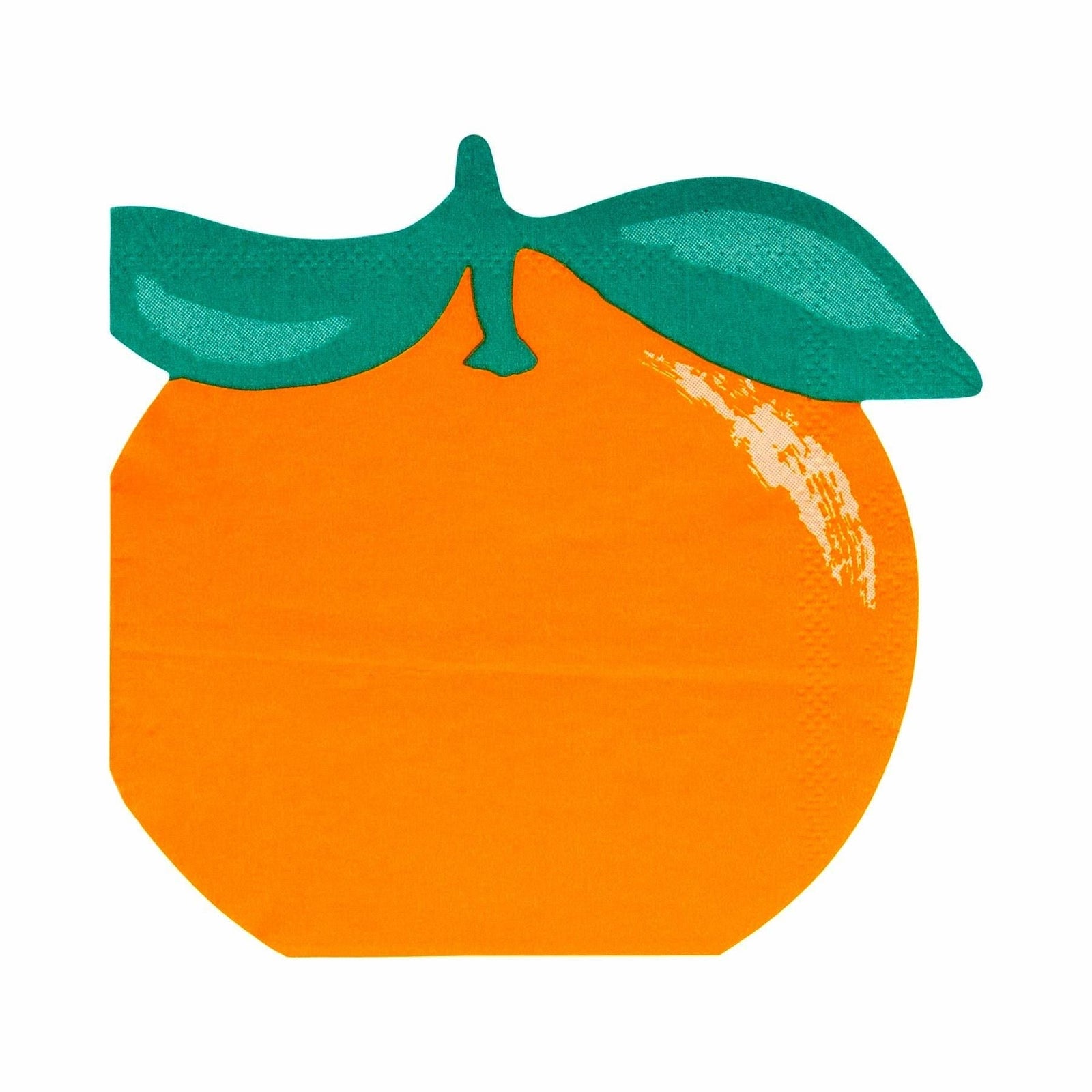 Orange Shaped Napkins 24ct - Stesha Party