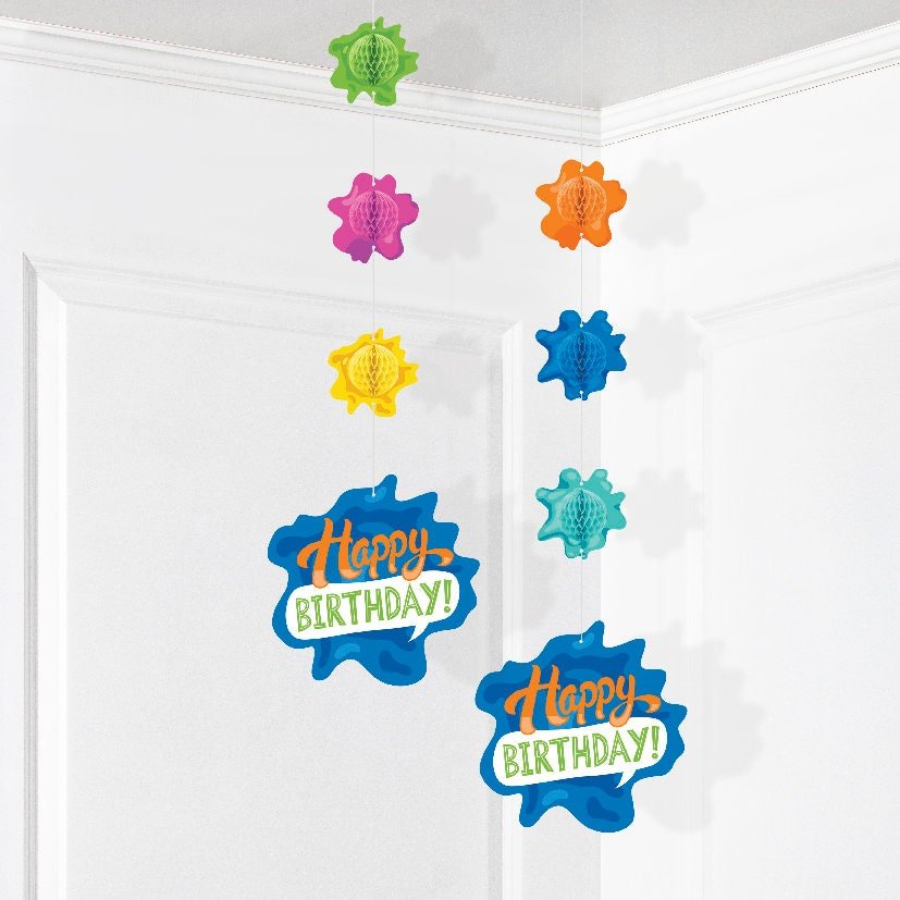 Paint Birthday Decorations - Art Party Decorations, Painting Party Supplies, Splatter Birthday, Artist Party Decor, Hanging Decorations - Stesha Party