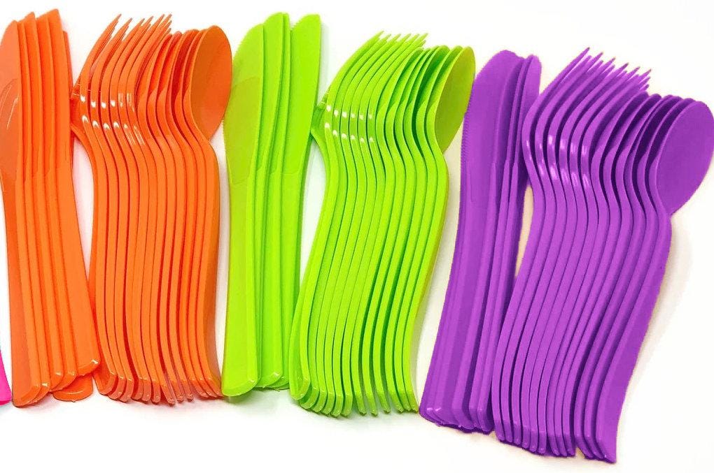 Paint Party Cutlery, 24 Guests - Stesha Party