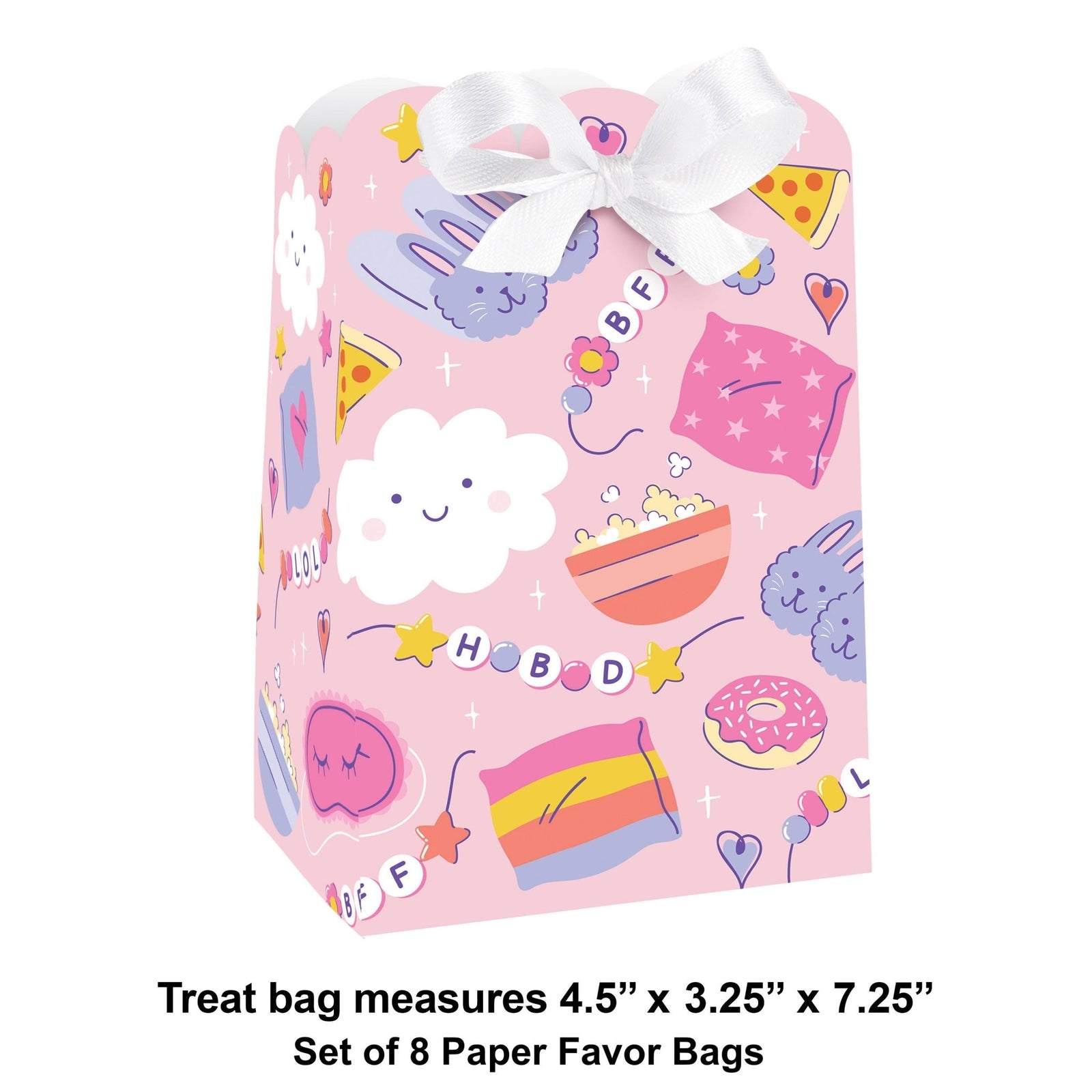 Pajama Party Treat Bags 8ct - Stesha Party