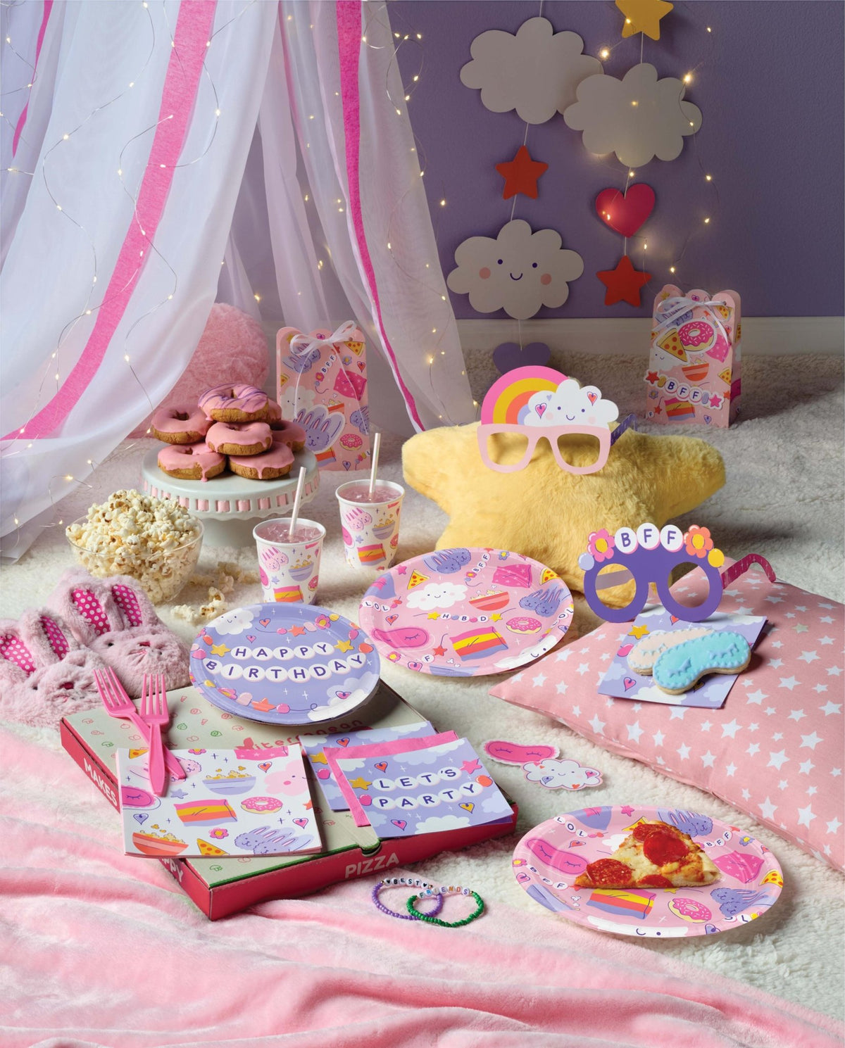 Pajama Party Treat Bags 8ct - Stesha Party